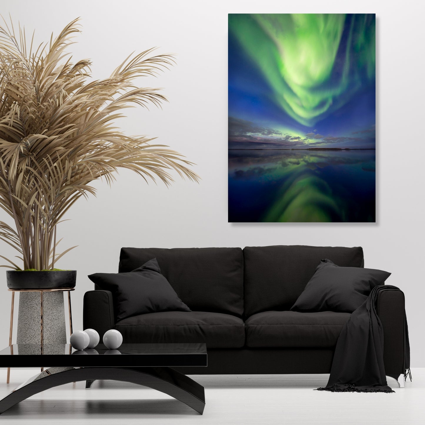 Aurora Reflections Wall Art Canvas Print