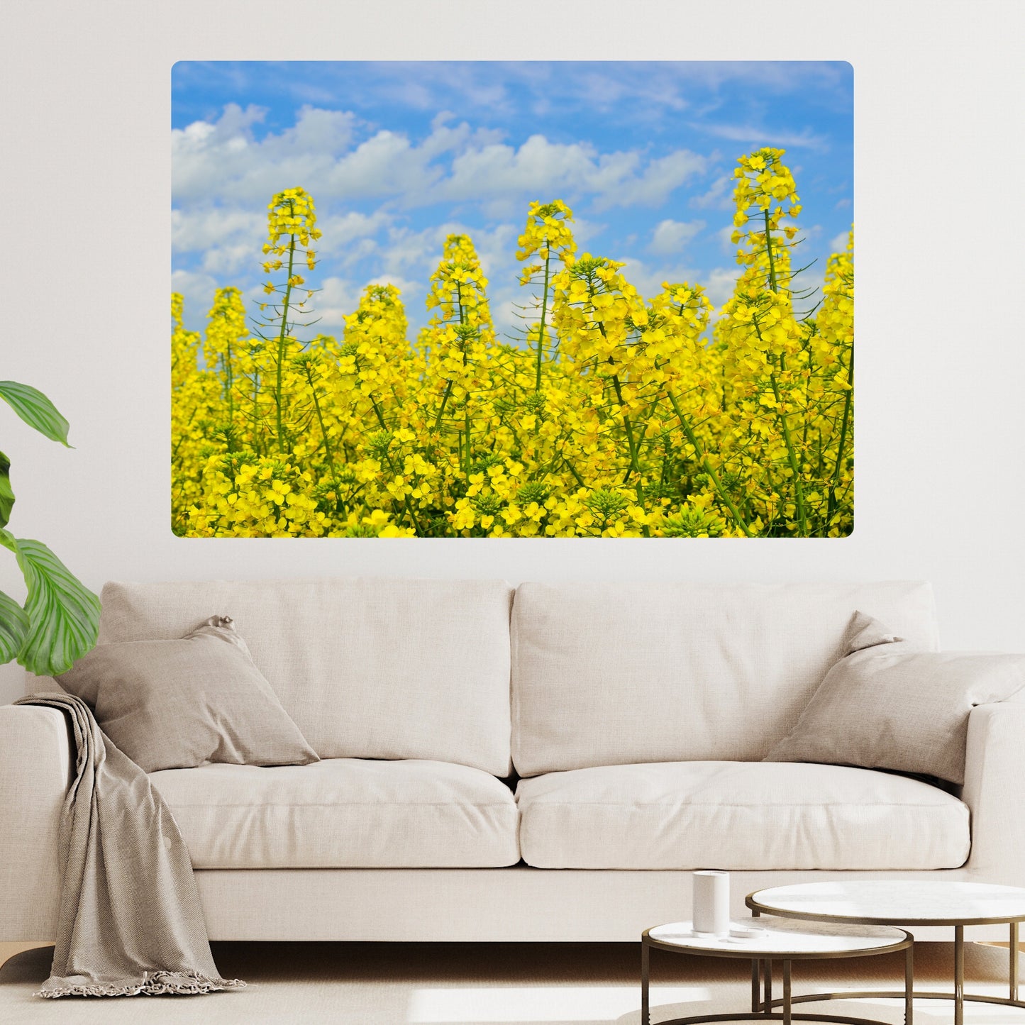 Yellow Wall Art Canvas Print