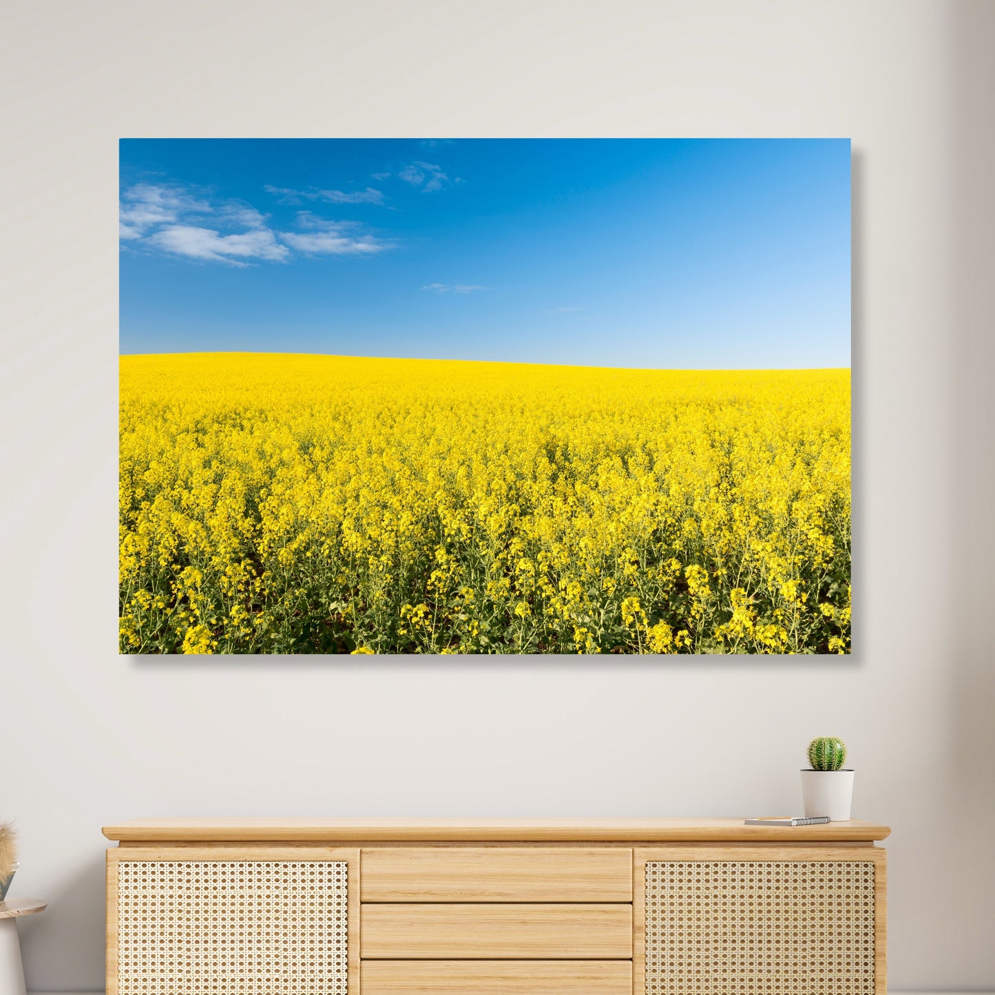 Golden Field Wall Art Canvas Print