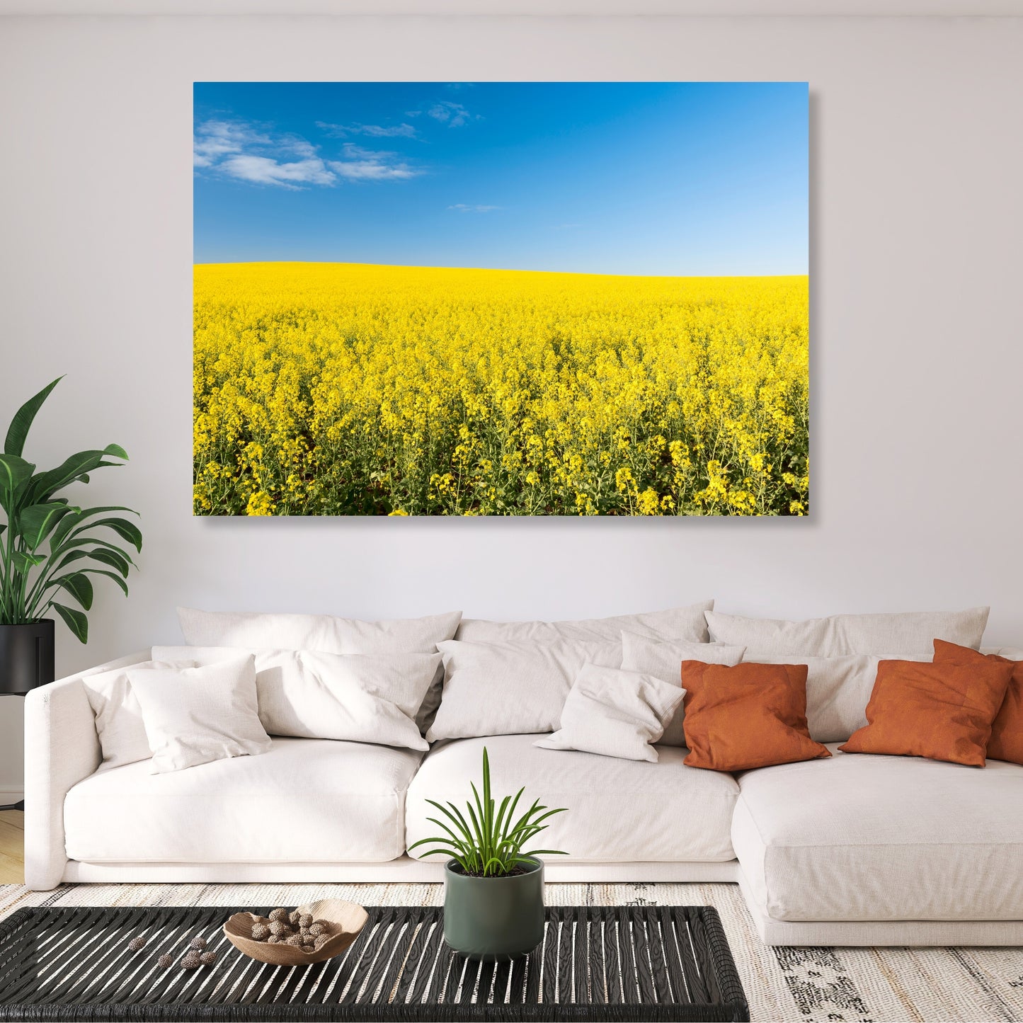 Golden Field Wall Art Canvas Print