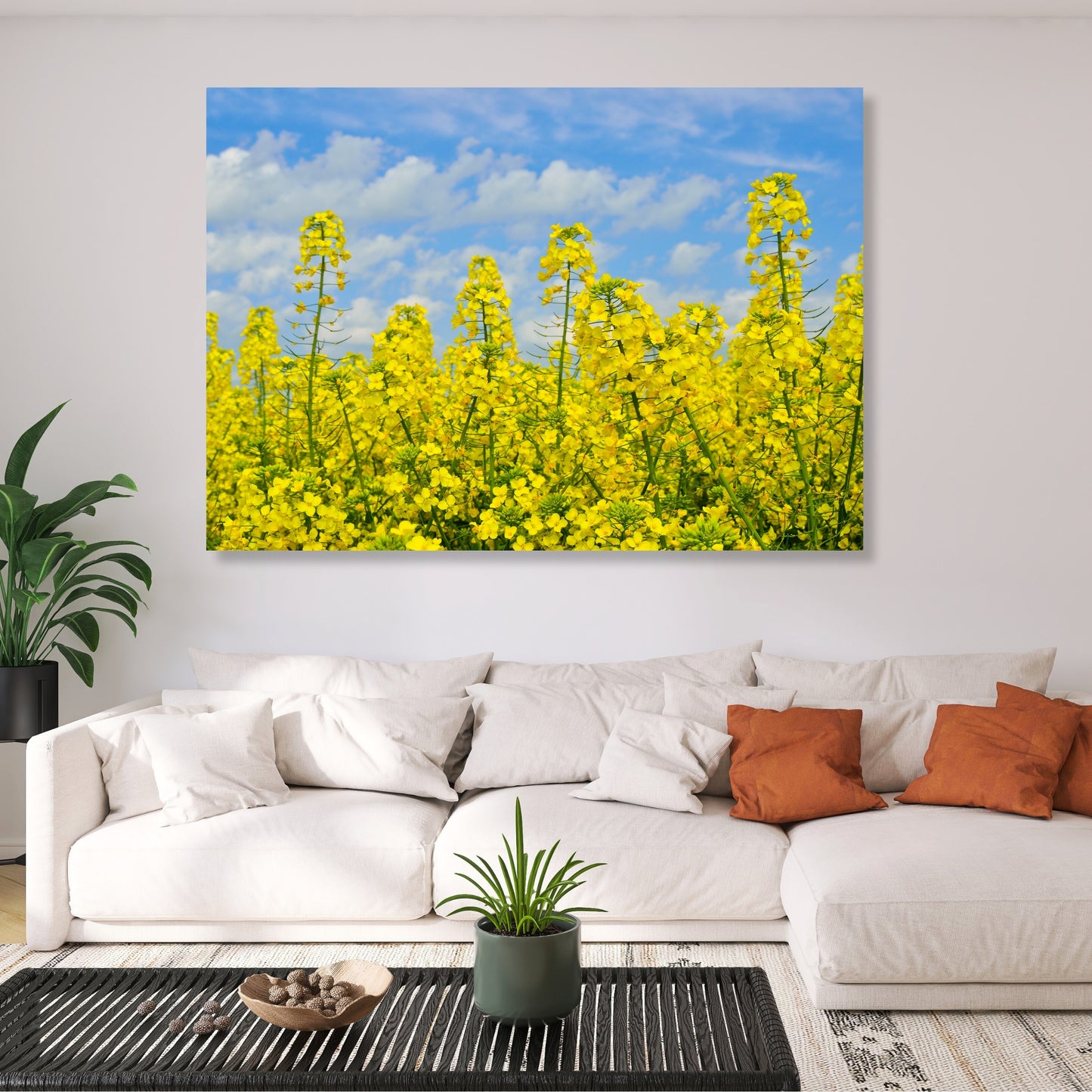 Yellow Wall Art Canvas Print