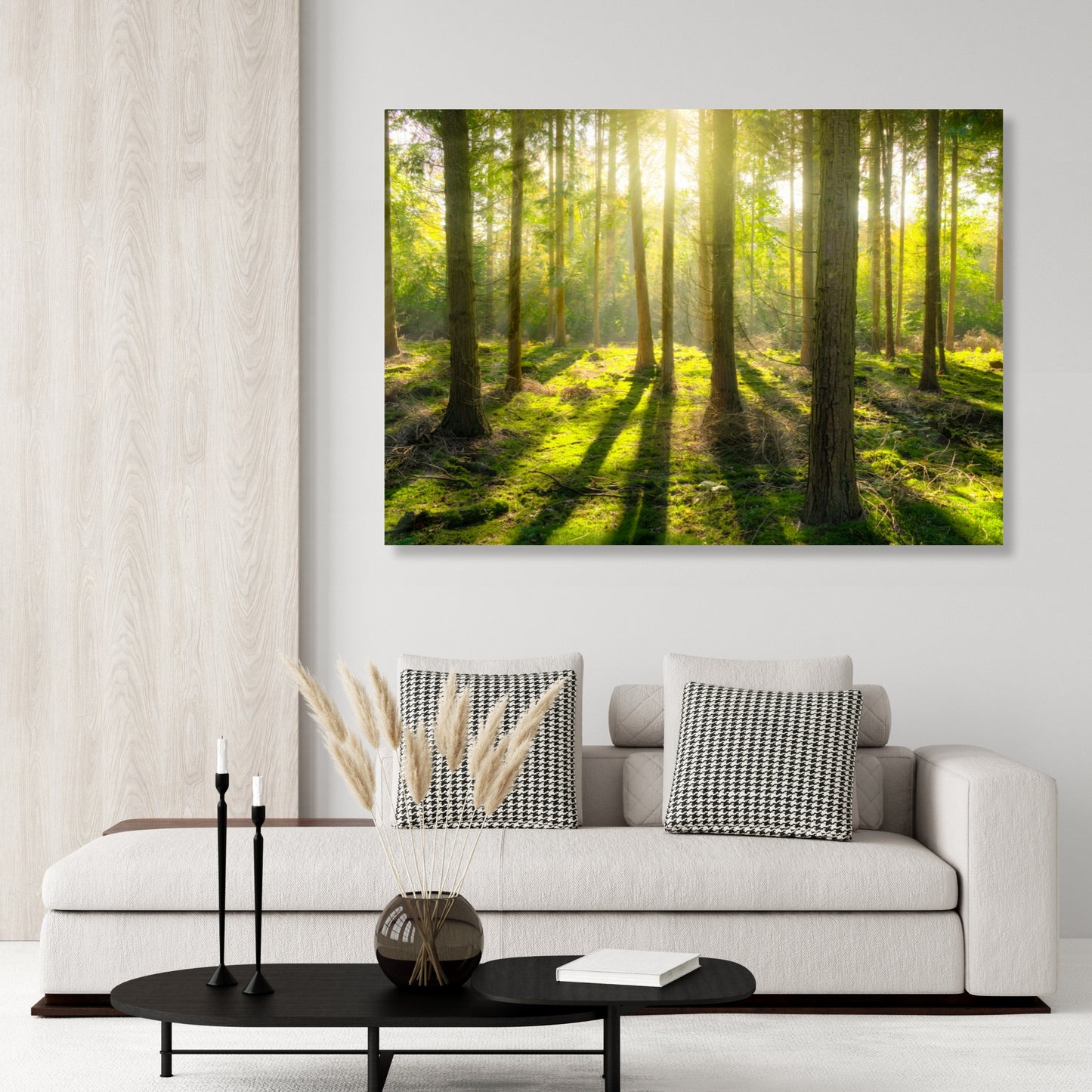 Forest Sunlight Wall Art Canvas Print