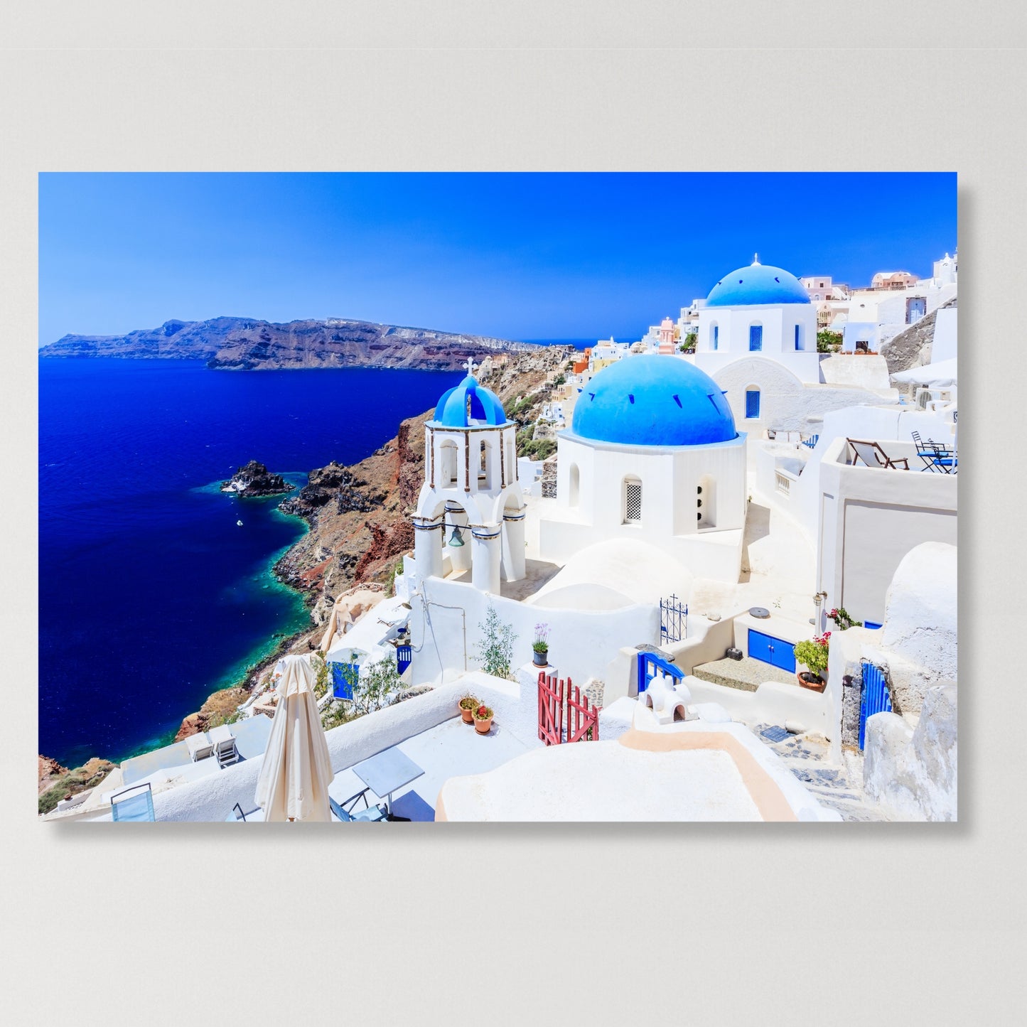 Santorini Wall Art Canvas Print