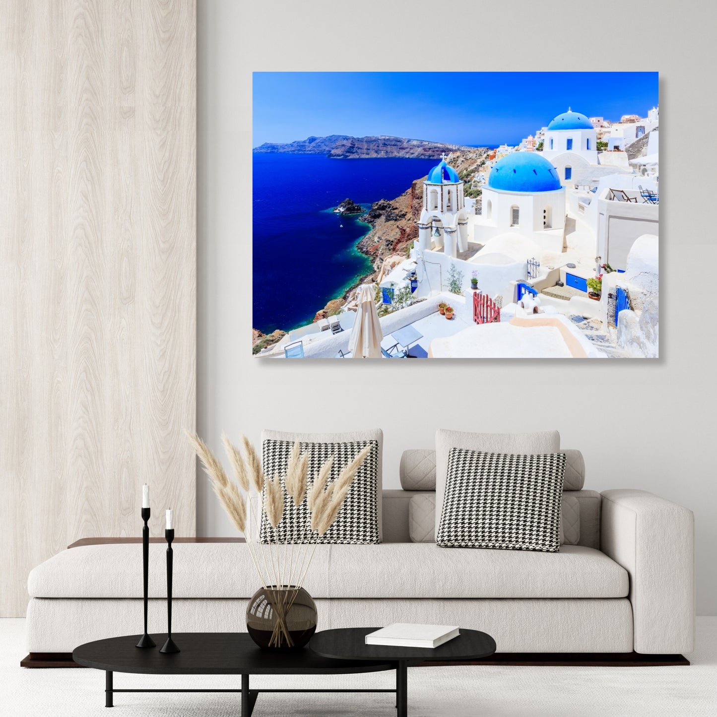 Santorini Wall Art Canvas Print