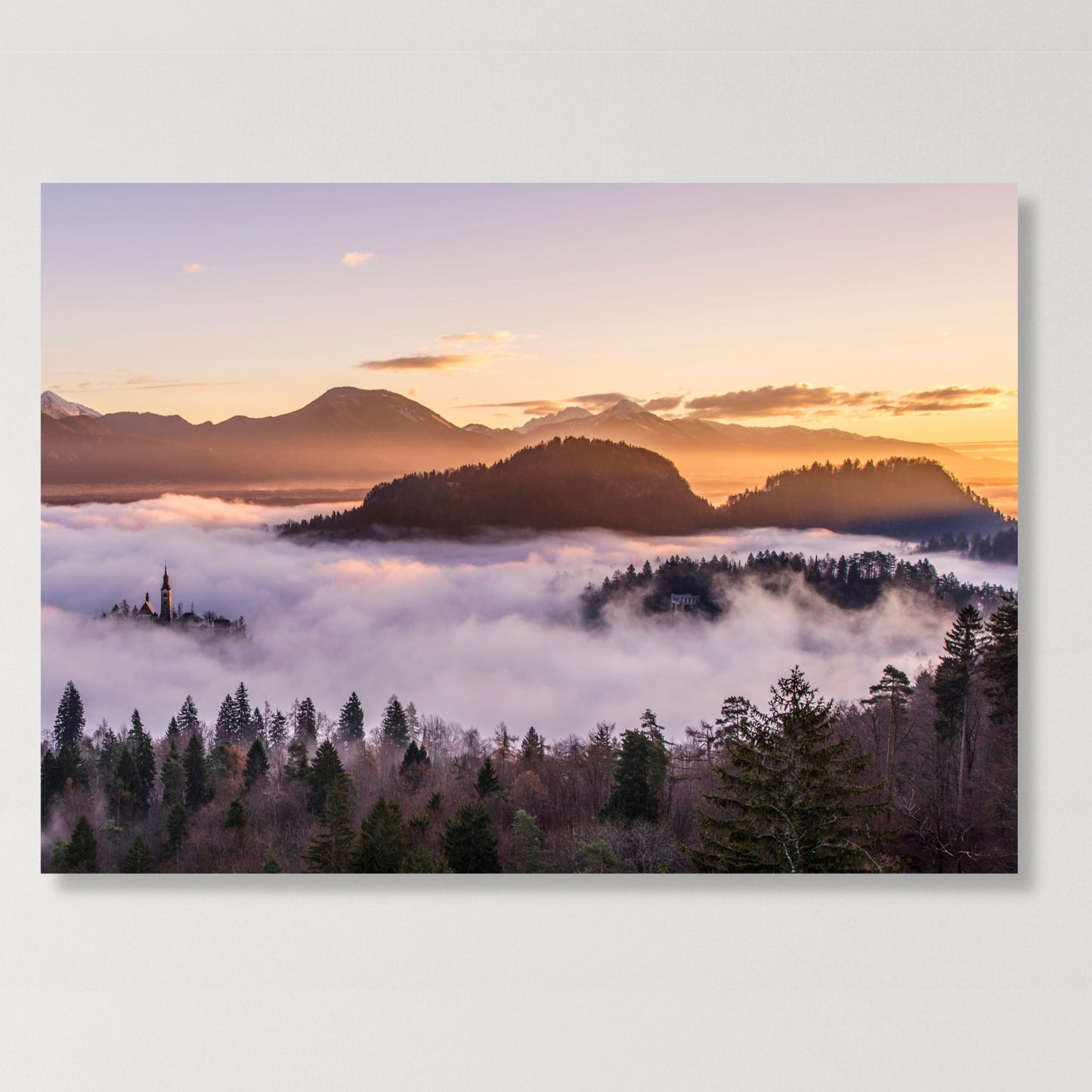 Mountain Clouds Wall Art Canvas Print