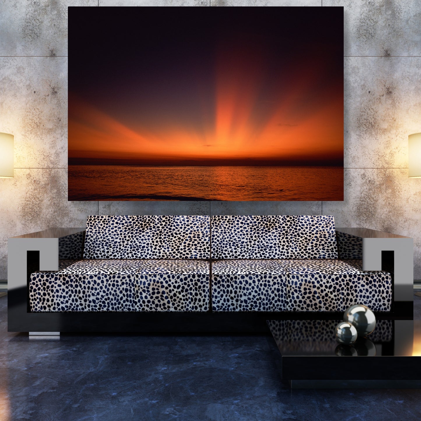 Burnt Sky Wall Art Canvas Print