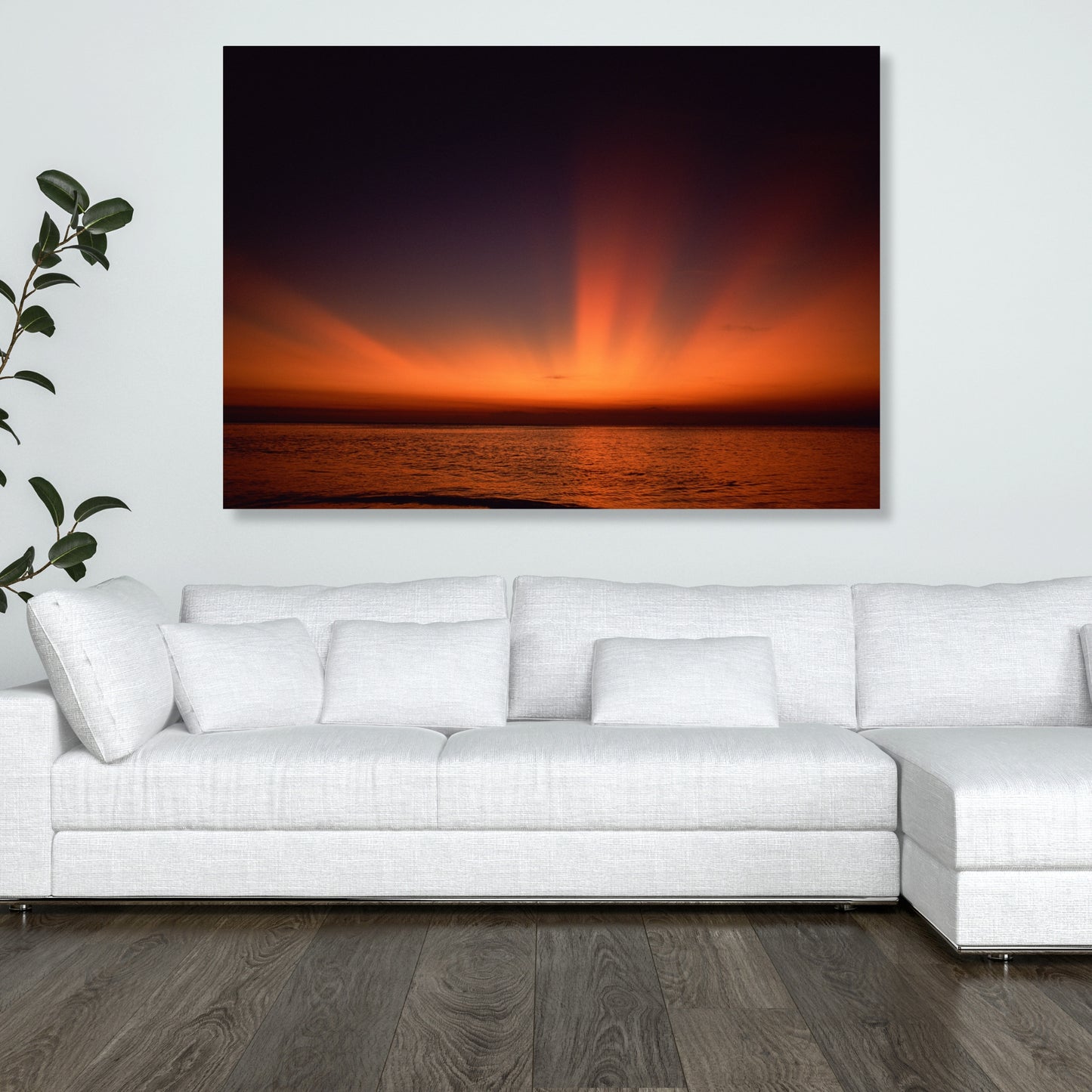 Burnt Sky Wall Art Canvas Print