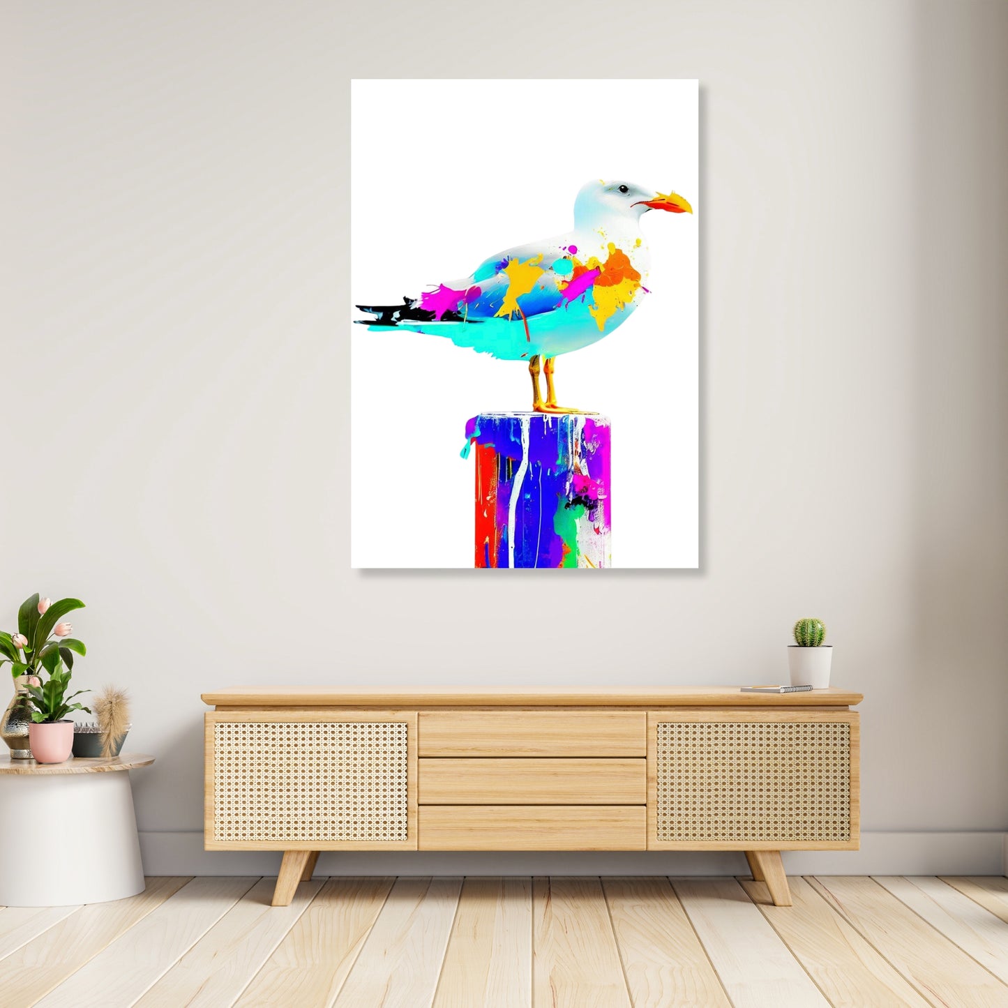 Seagull Wall Art Canvas Print
