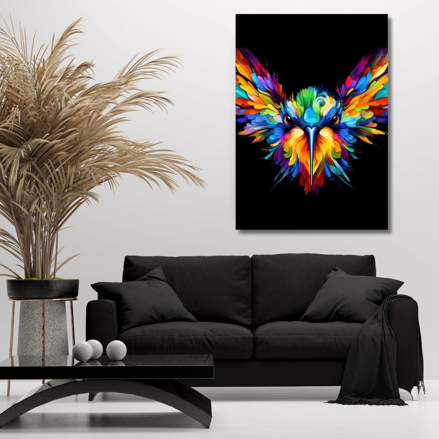 Luminous The Hummingbird Wall Art Canvas Print