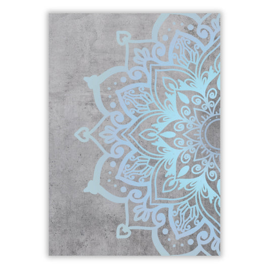 The Blue Waters Mandala Wall Art Canvas Print