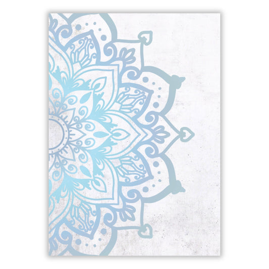 Ocean Mandala Wall Art Canvas Print