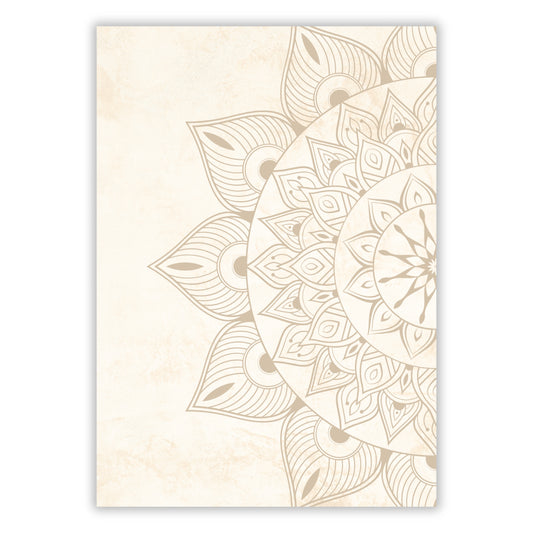 Spirit Flower Mandala Wall Art Canvas Print