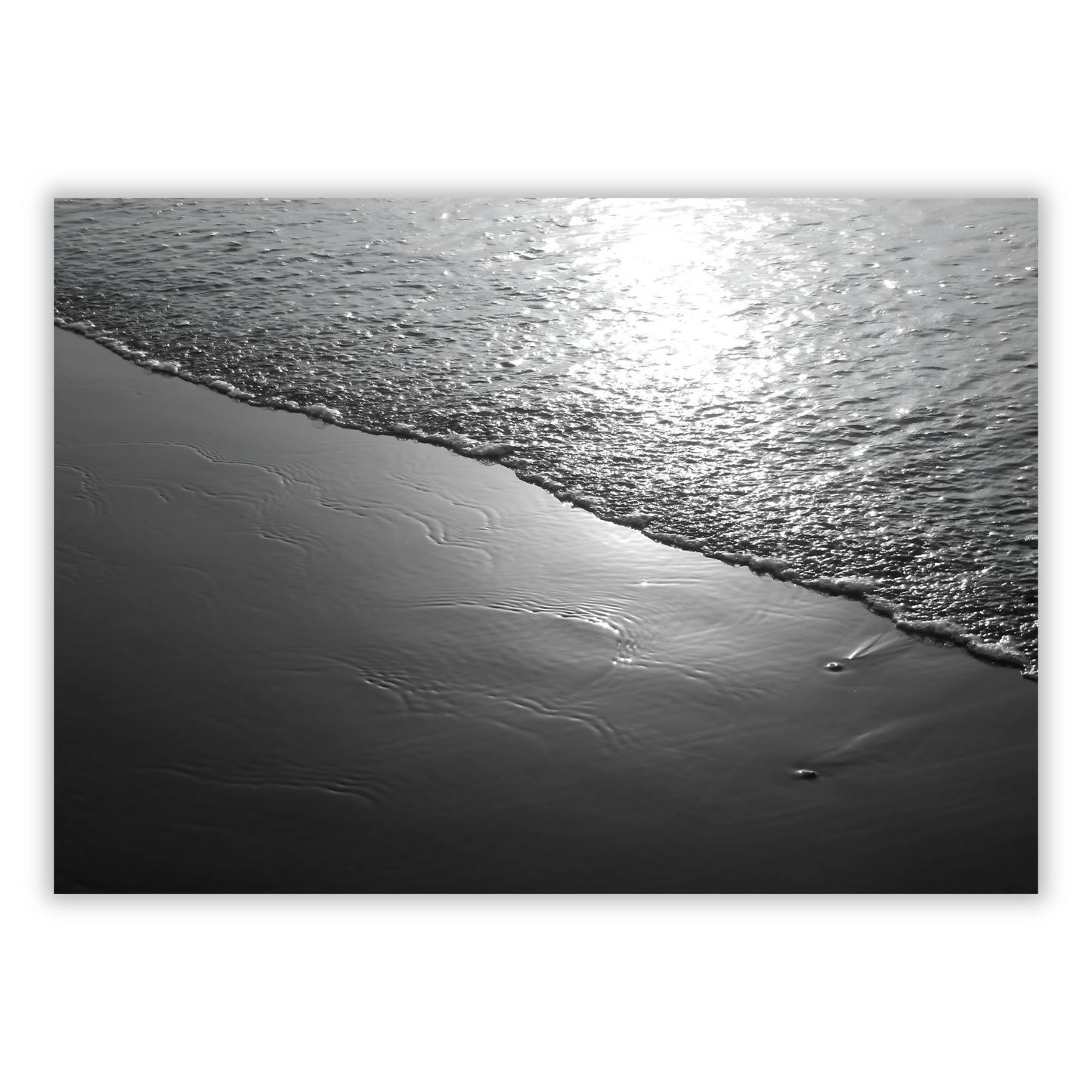 Ocean Shore (Black & White)
