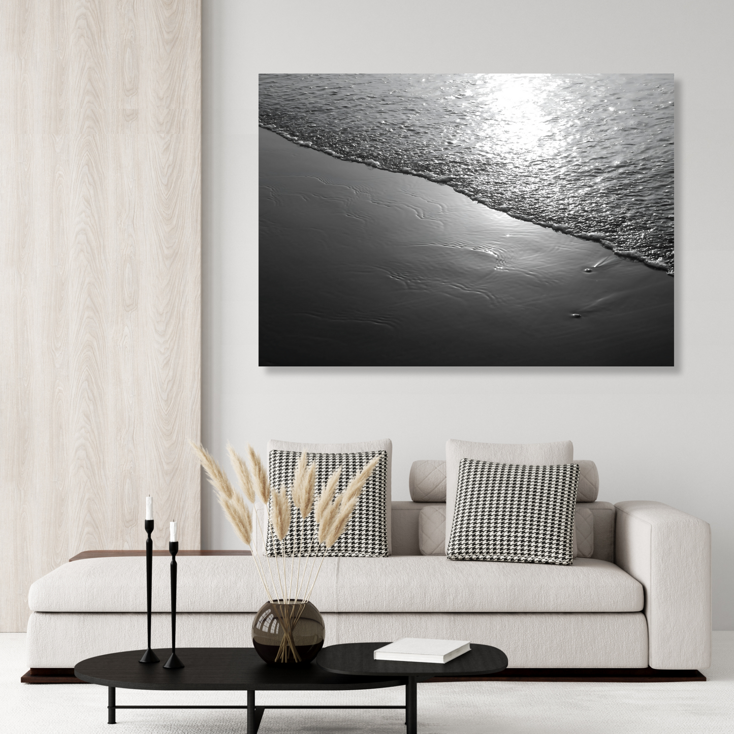 Ocean Shore (Black & White)