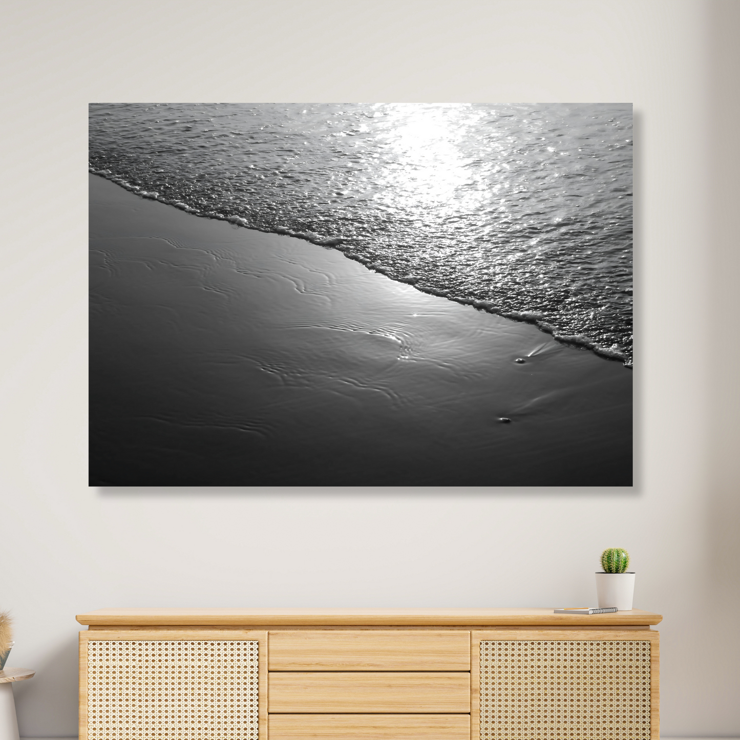 Ocean Shore (Black & White)