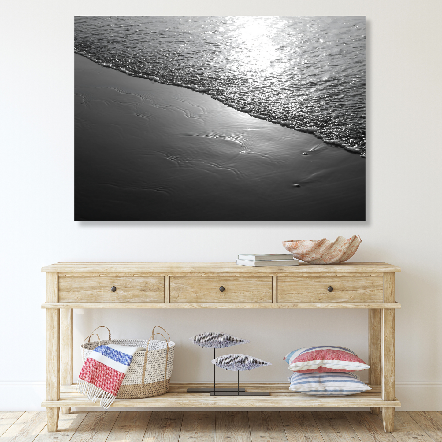Ocean Shore (Black & White)
