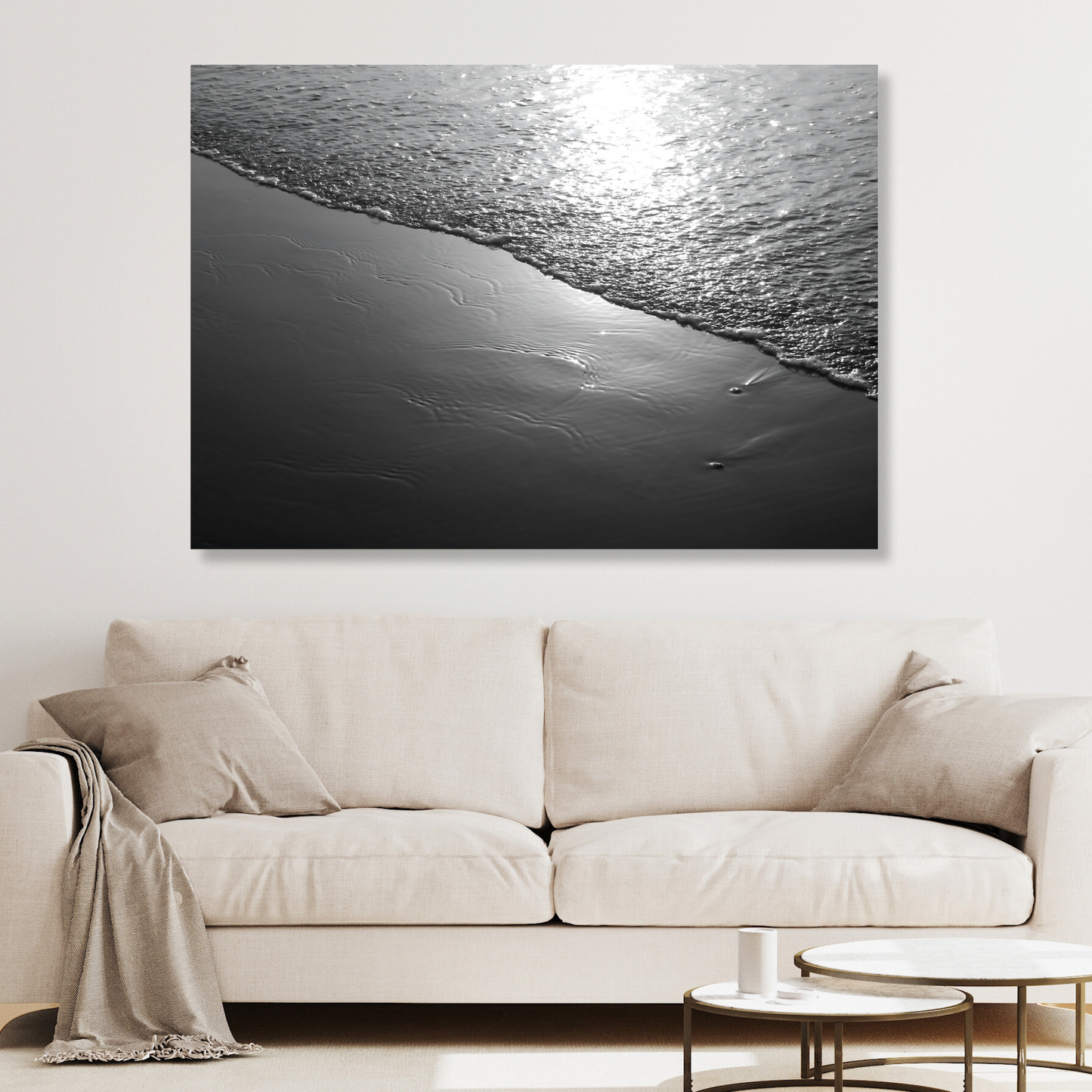 Ocean Shore (Black & White)