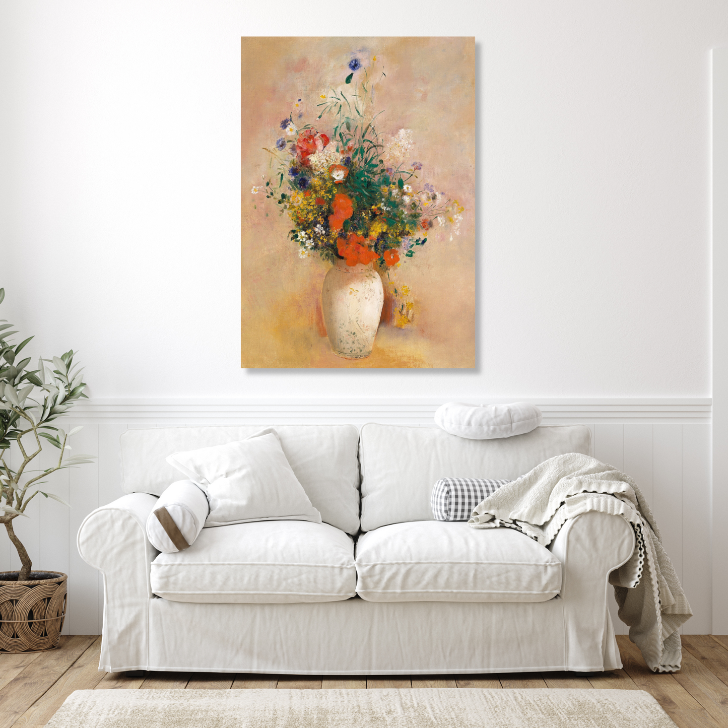 Odilon Redon - Vase of Flowers Wall Art Canvas Print