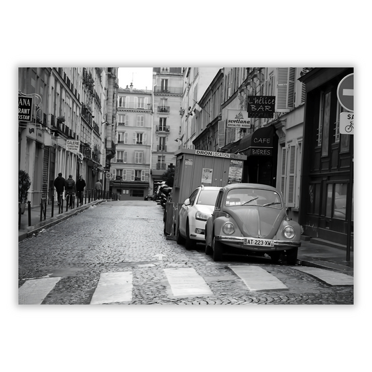 Paris Laneway Wall Art Canvas Print