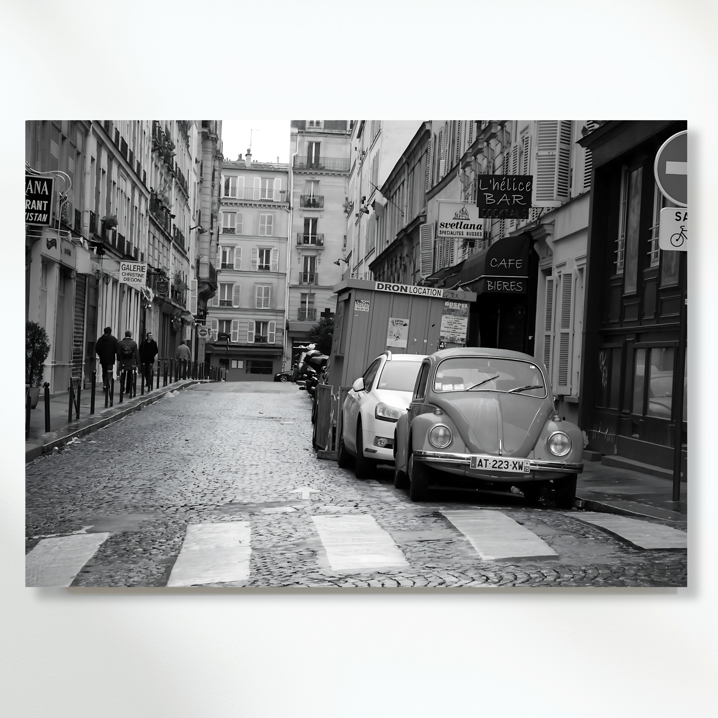 Paris Laneway Wall Art Canvas Print