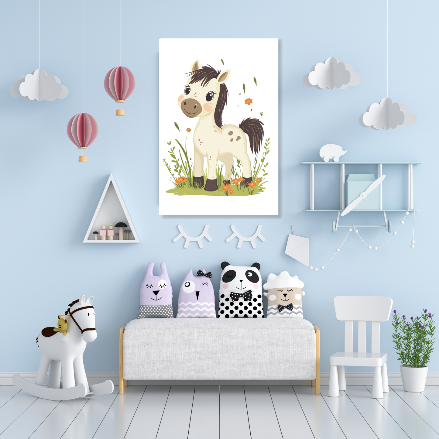 Pedro Pony Canvas Wall Art Print