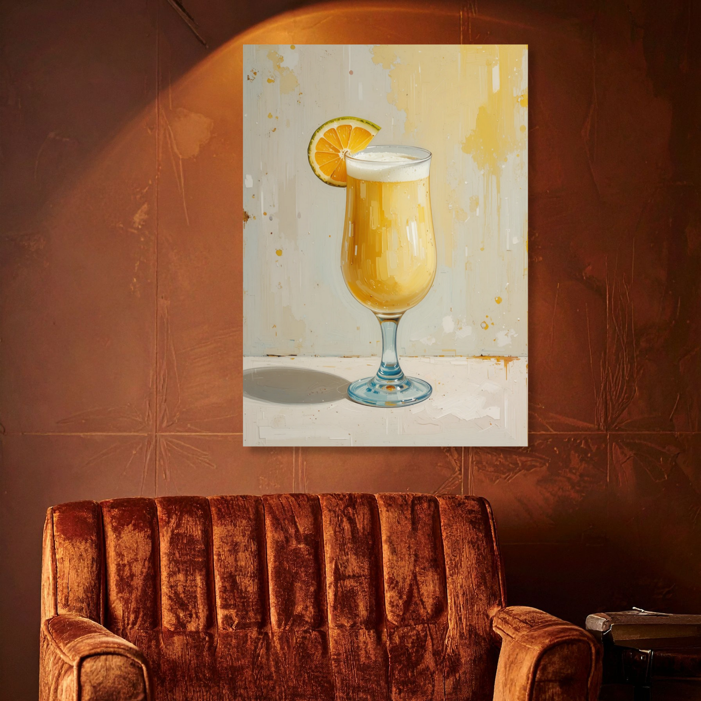 Pina Colada Cocktail Wall Art Canvas Print
