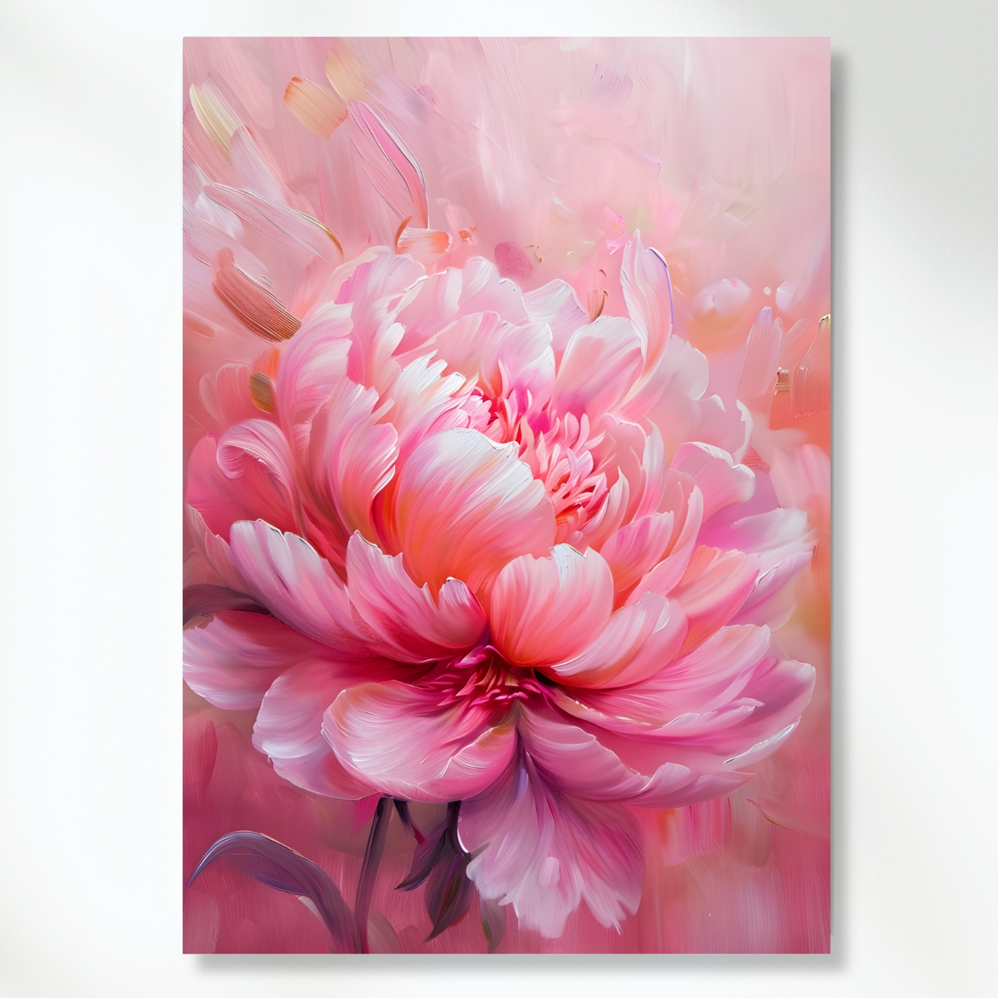 Pink Petals Wall Art Canvas Print