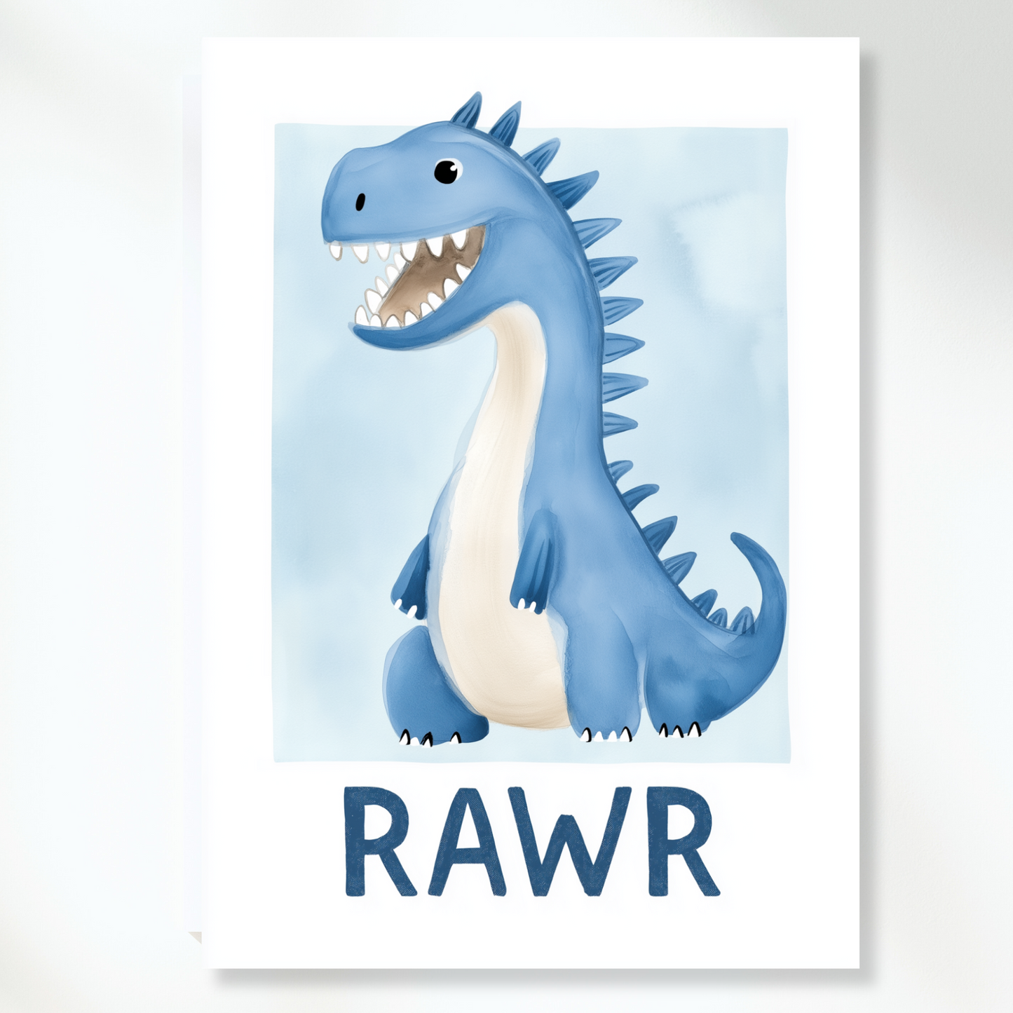 Rawr Canvas Wall Art Print