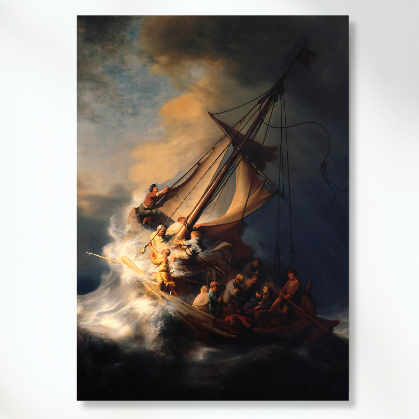 Rembrandt Van Rijn - The Storm On The Sea of Galilee Wall Art Canvas Print