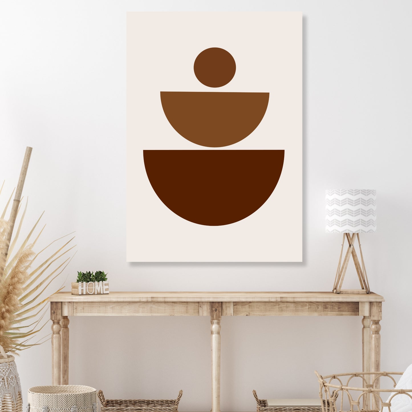 Rustic Boho Wall Art Canvas Print