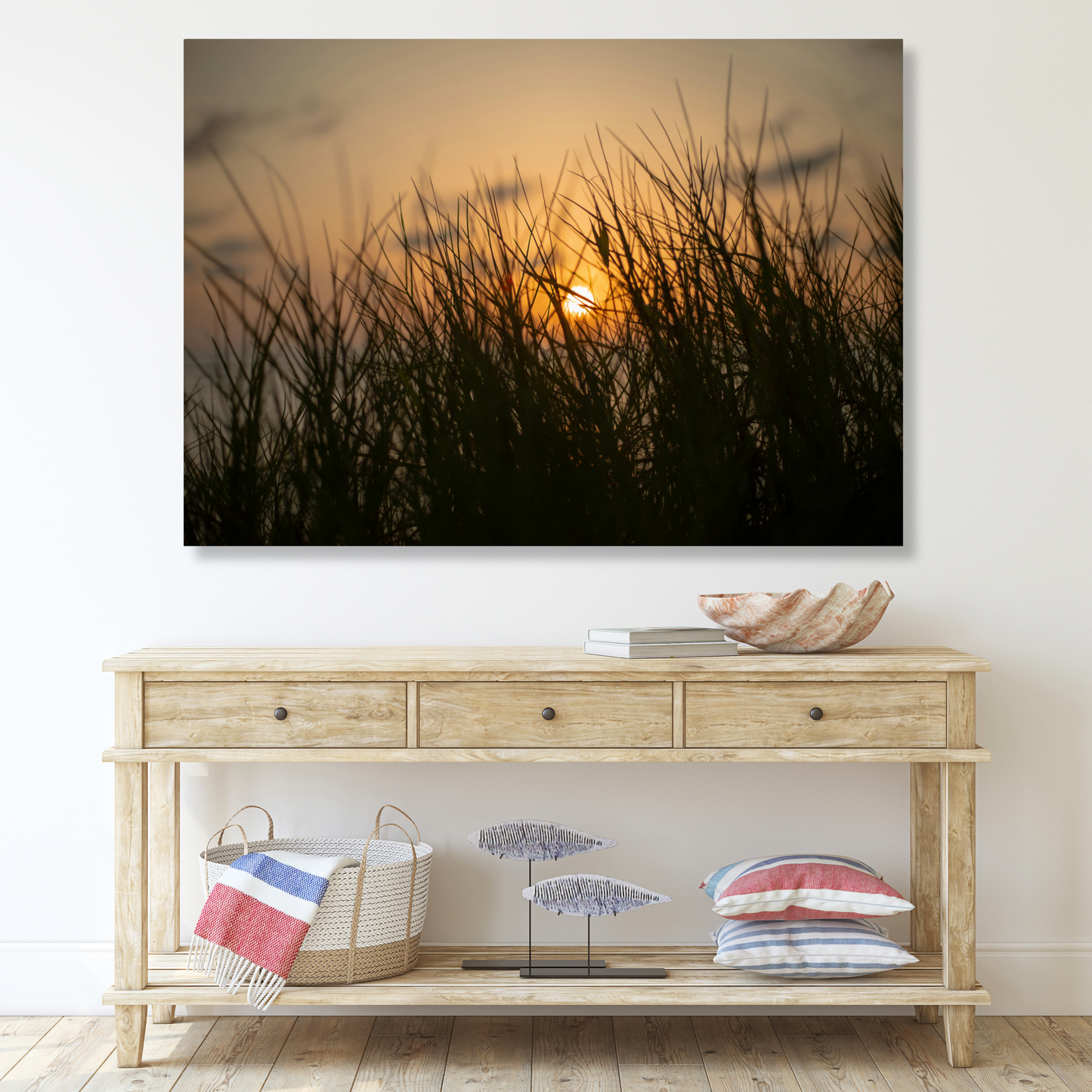 Salty Sunset Wall Art Canvas Print