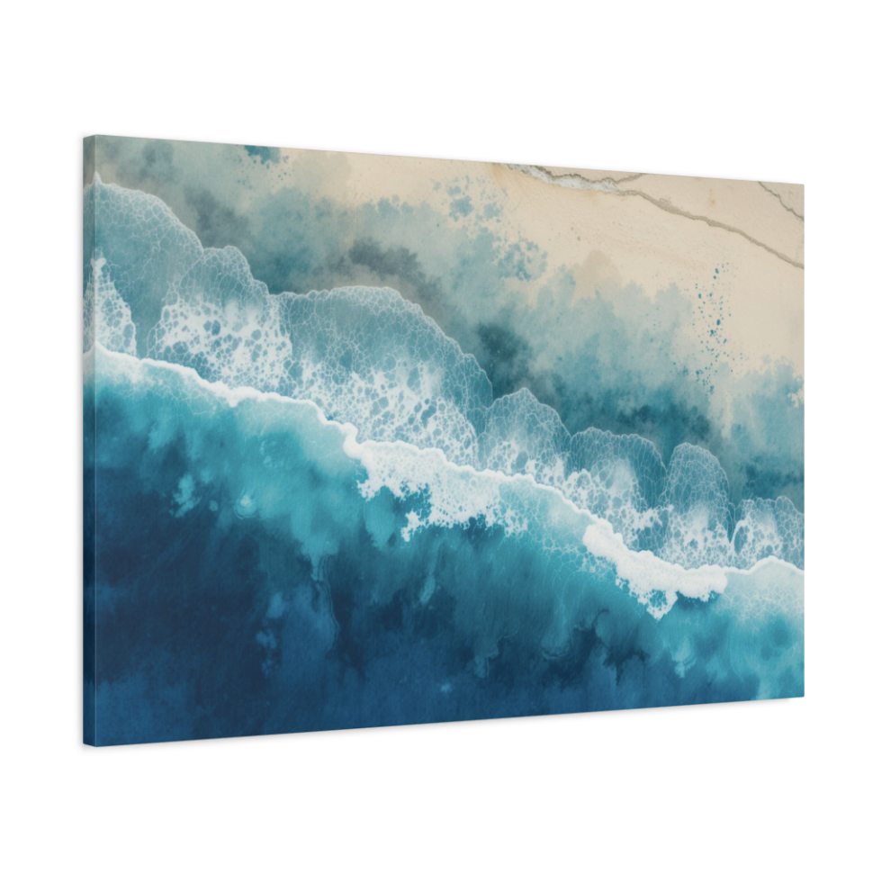 Sand & Ocean Abstract Wall Art Canvas Print