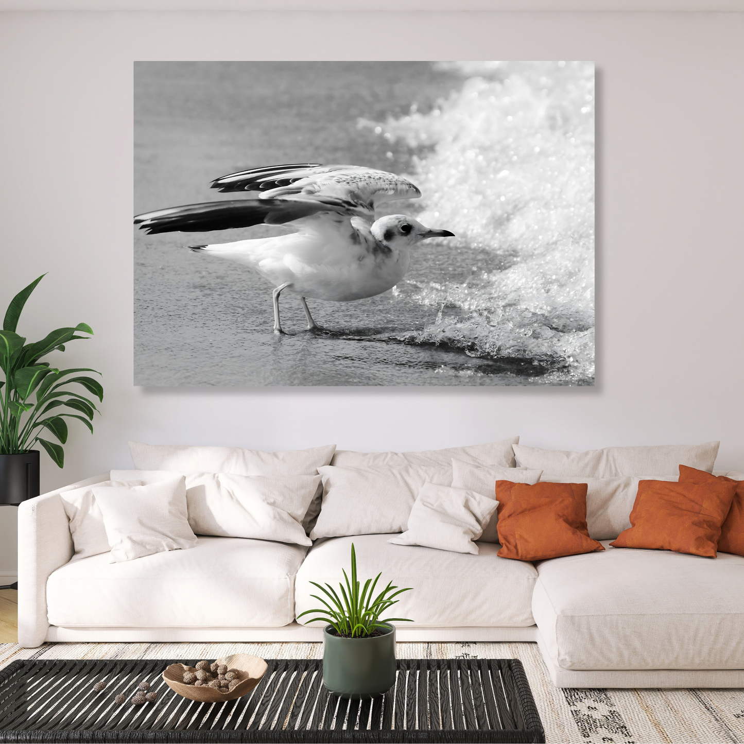 Seagull Wall Art Canvas Print