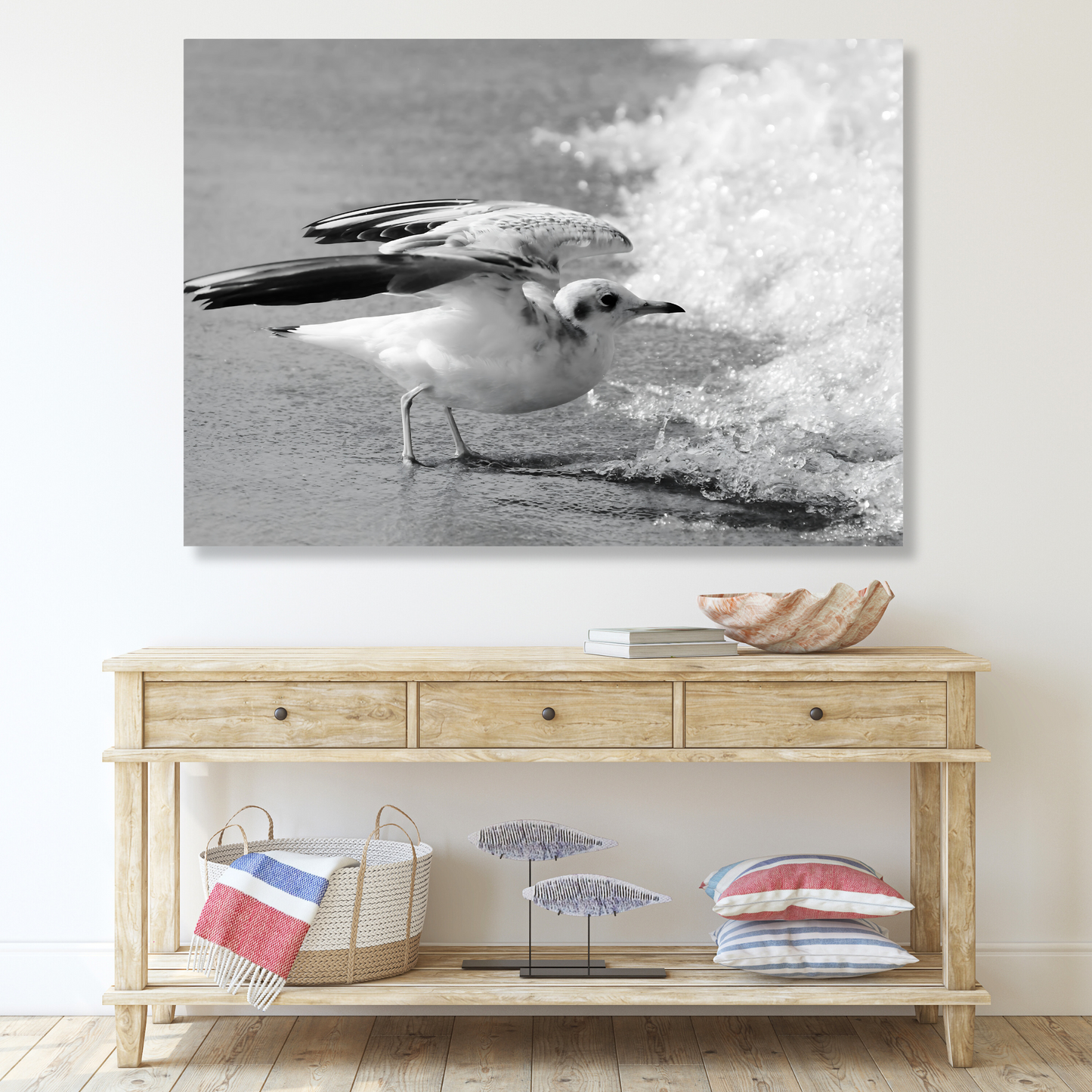 Seagull Wall Art Canvas Print