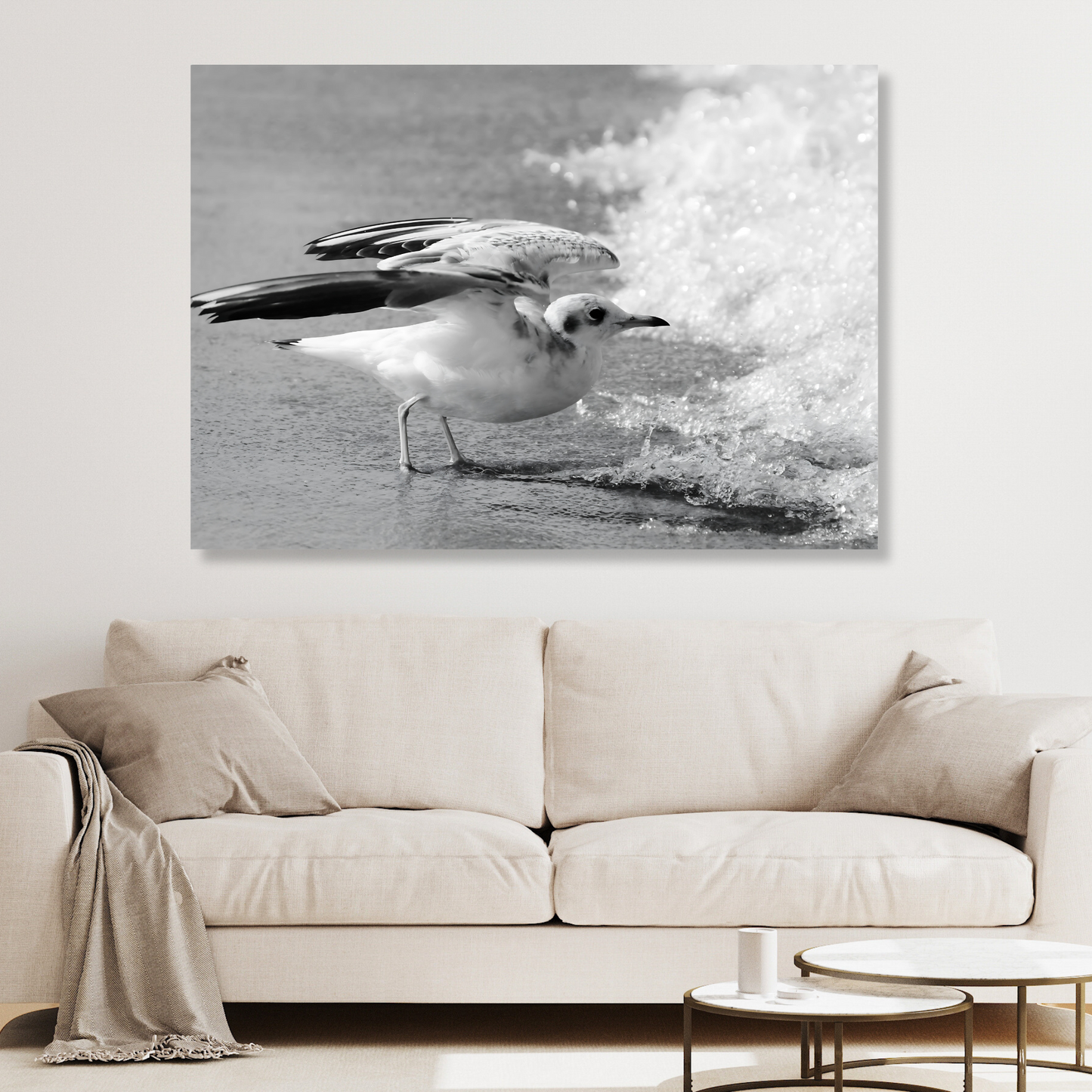 Seagull Wall Art Canvas Print