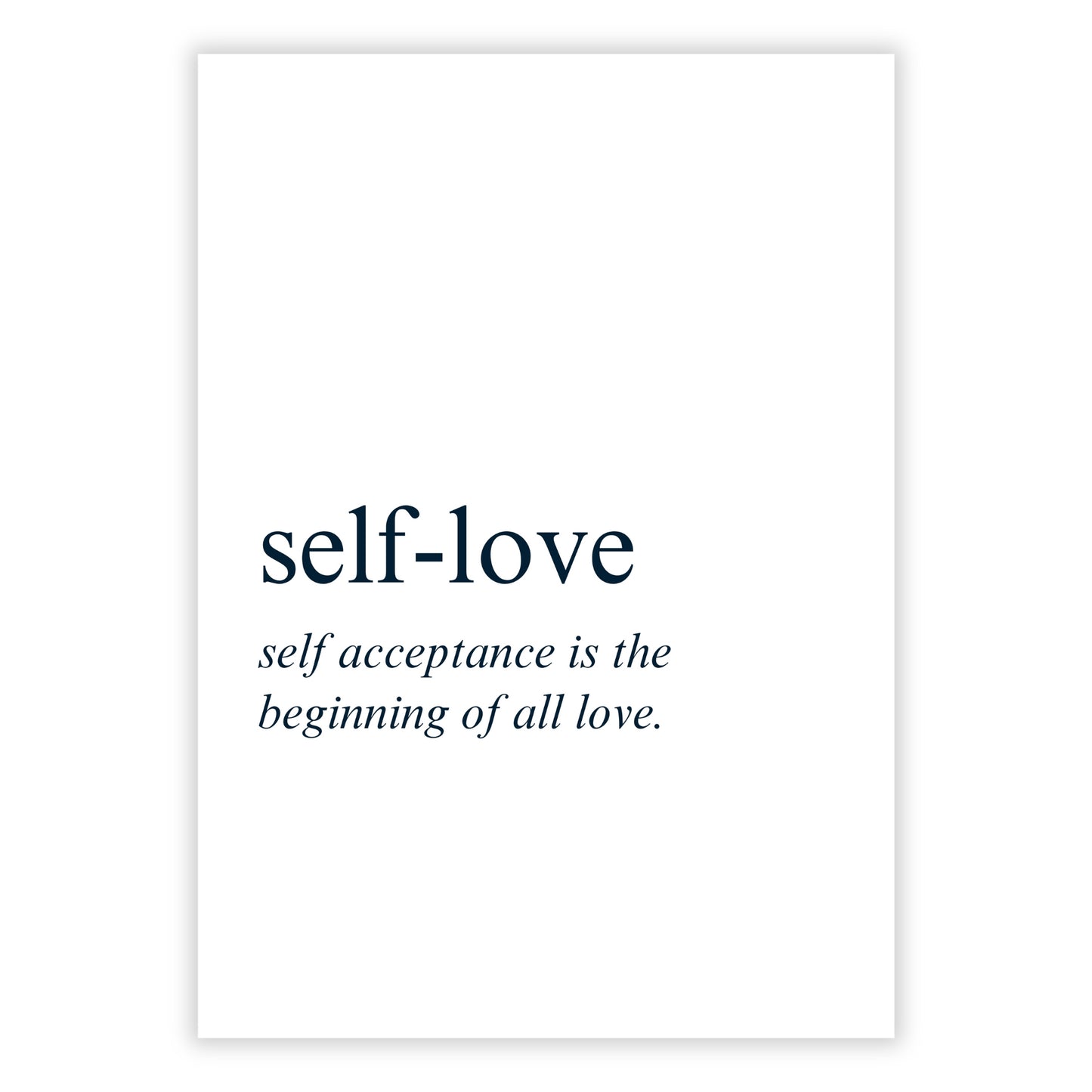Self-Love Inspirational Wall Art Canvas Print