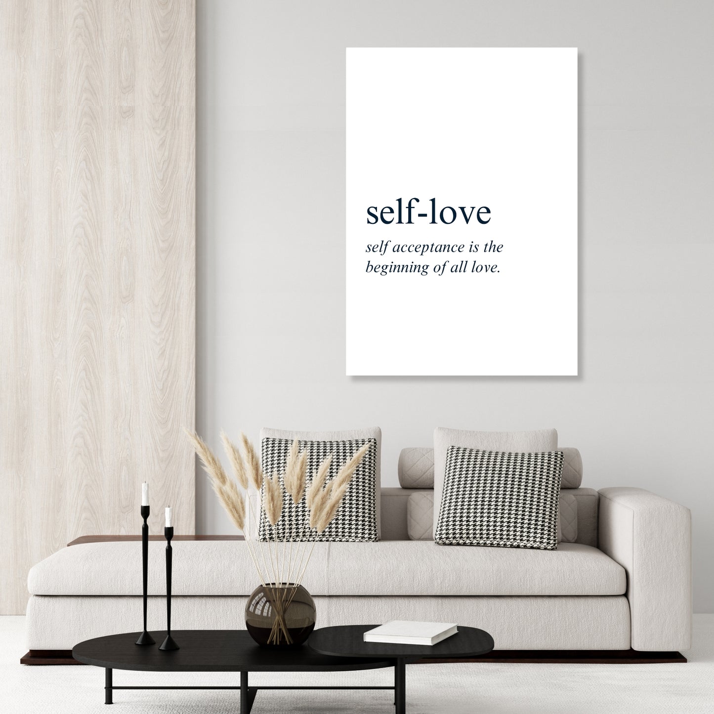 Self-Love Inspirational Wall Art Canvas Print