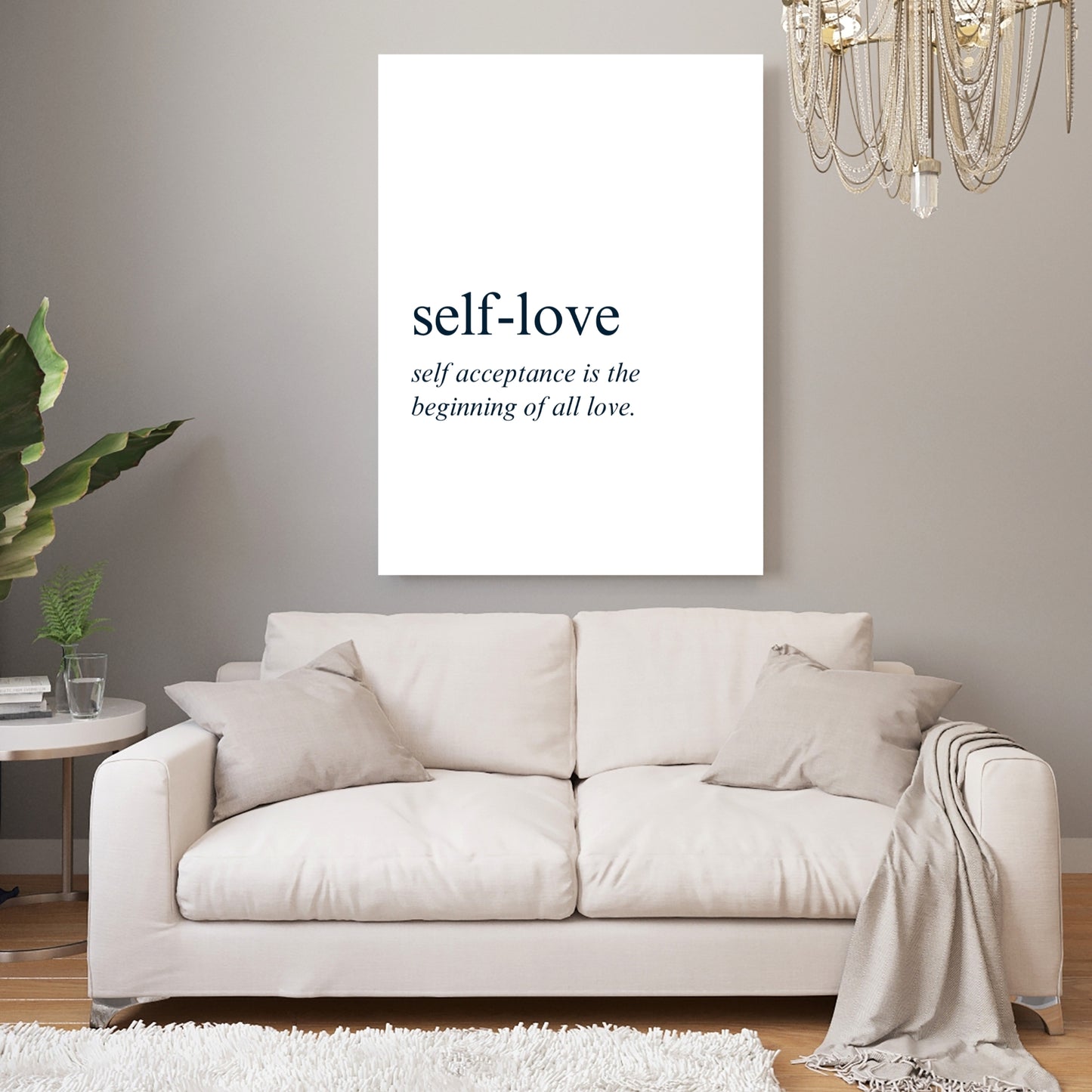 Self-Love Inspirational Wall Art Canvas Print