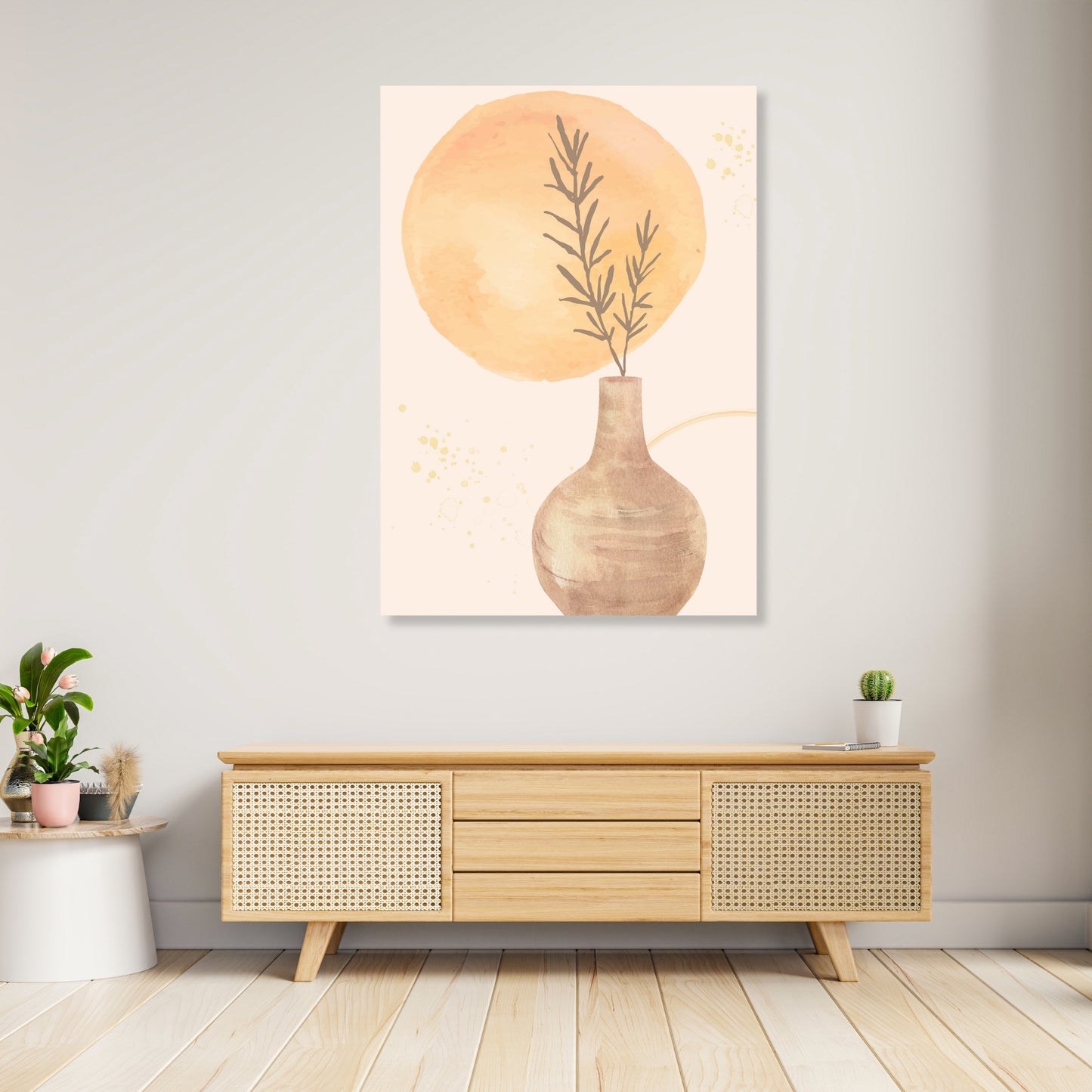 Setting Sun Boho Wall Art Canvas Print