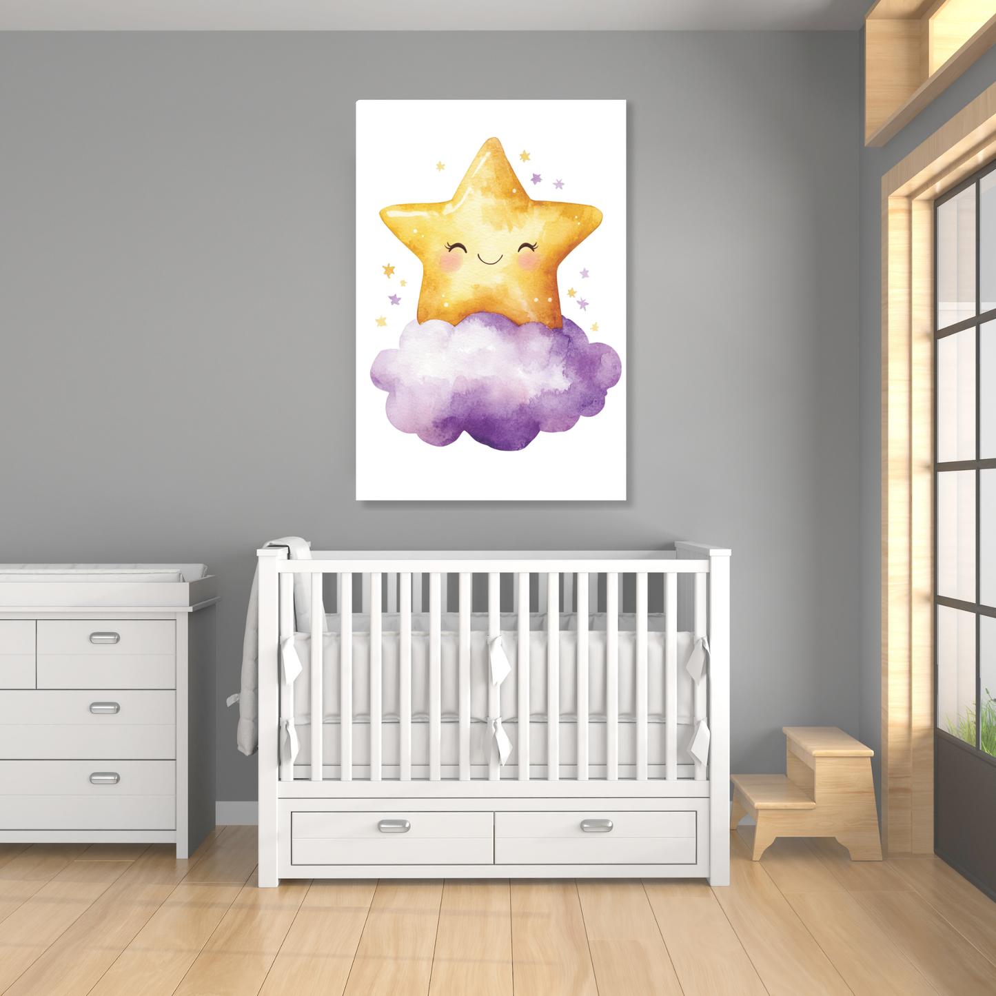 Shiloh Twinkling Star Canvas Wall Art Print