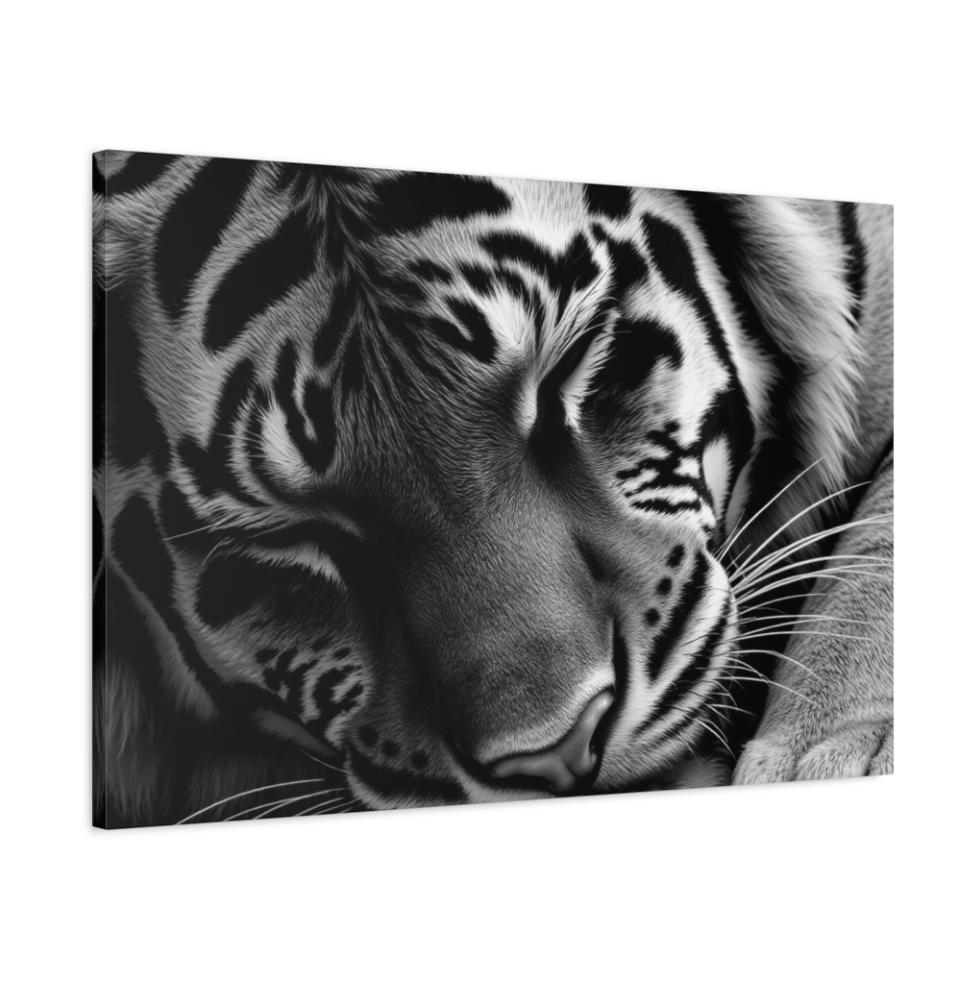 Sleeping Tiger Wall Art Canvas Print