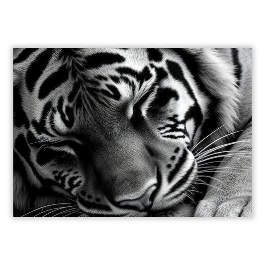 Sleeping Tiger Wall Art Canvas Print