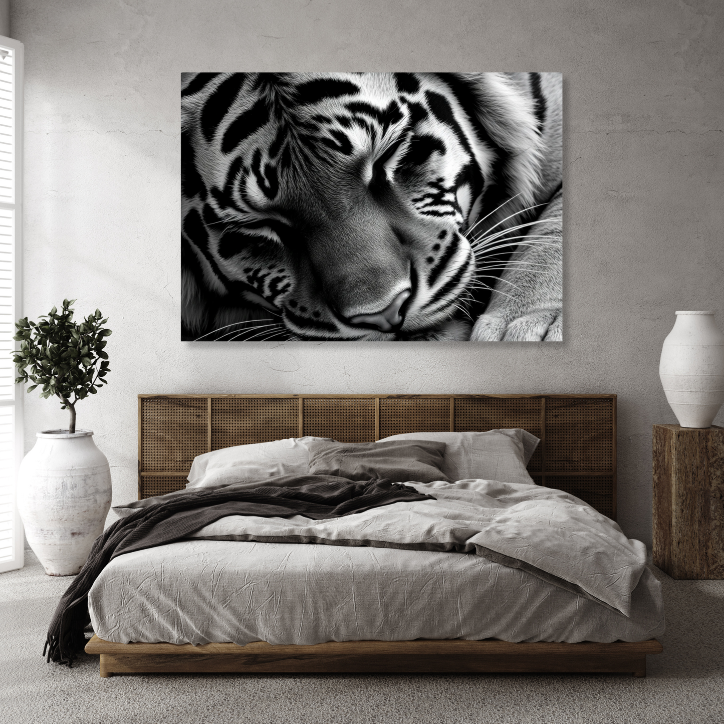 Sleeping Tiger Wall Art Canvas Print