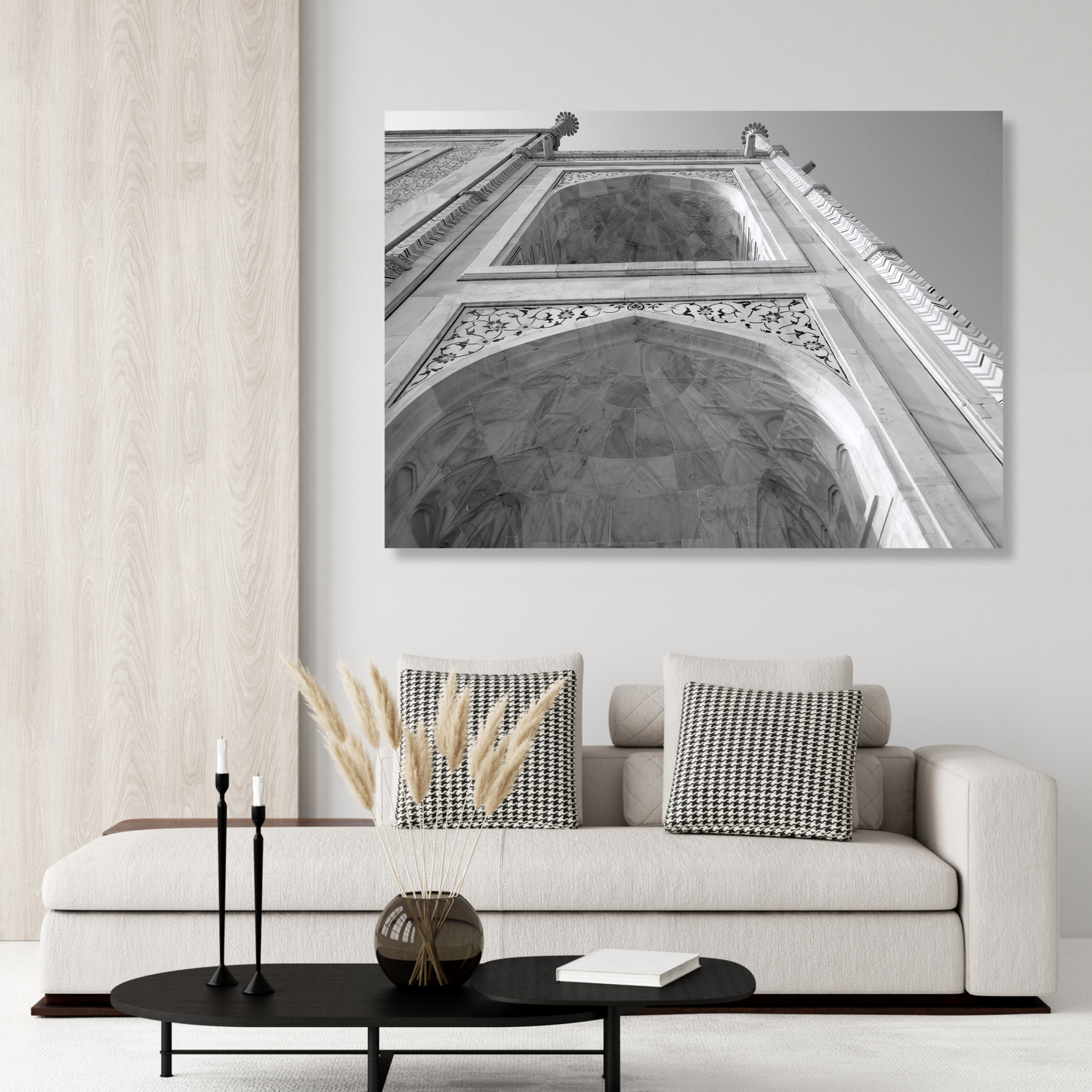 Taj Mahal Looking Upwards Wall Art Canvas Print
