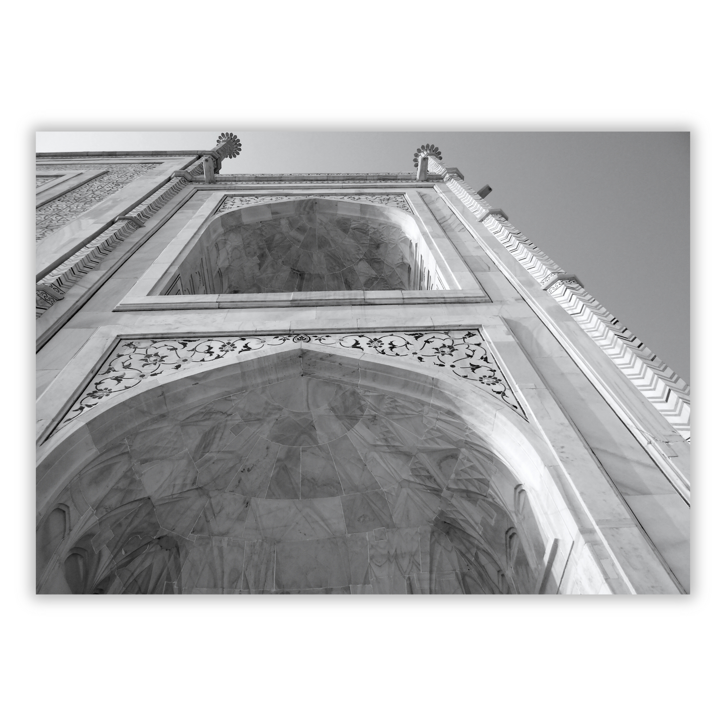 Taj Mahal Looking Upwards Wall Art Canvas Print