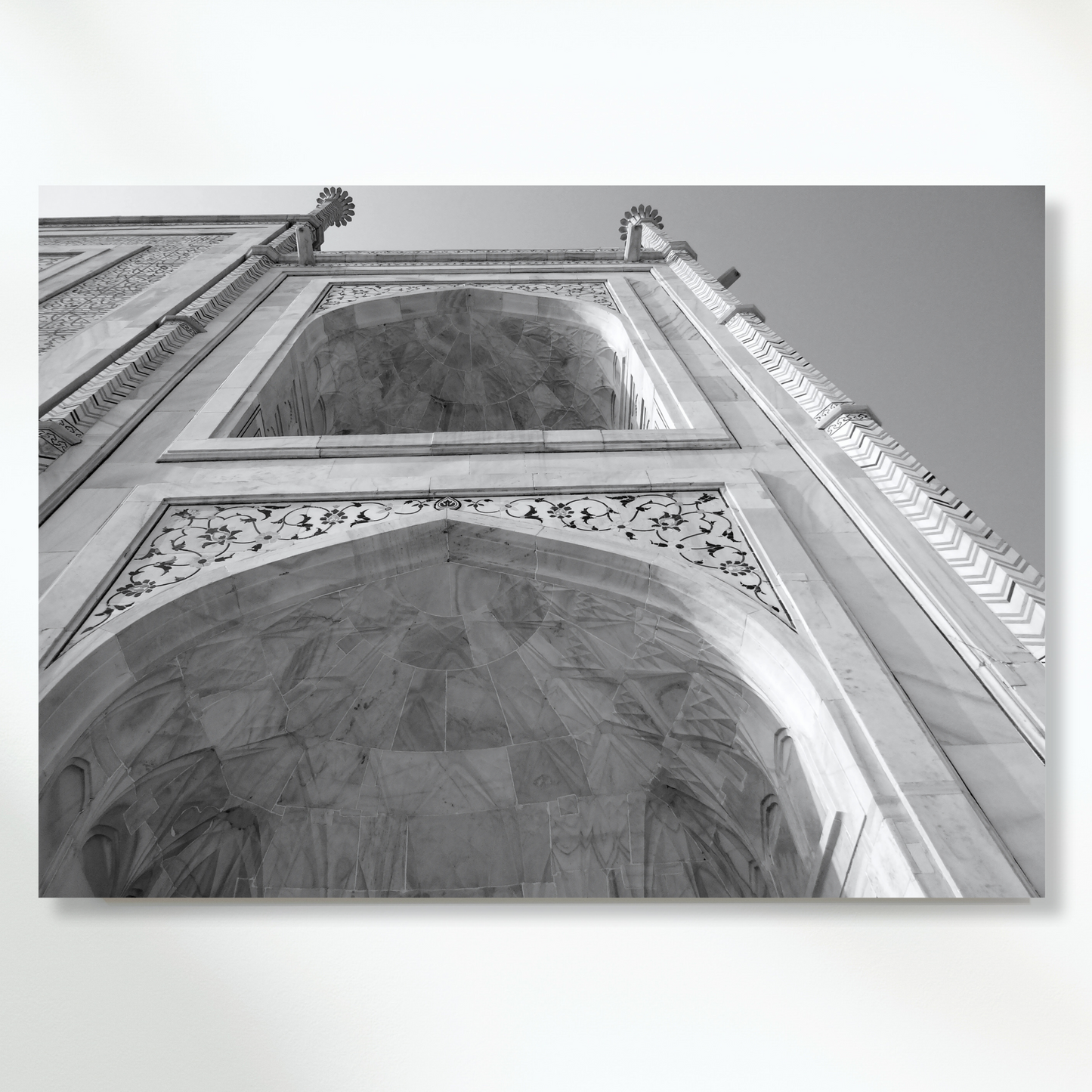 Taj Mahal Looking Upwards Wall Art Canvas Print