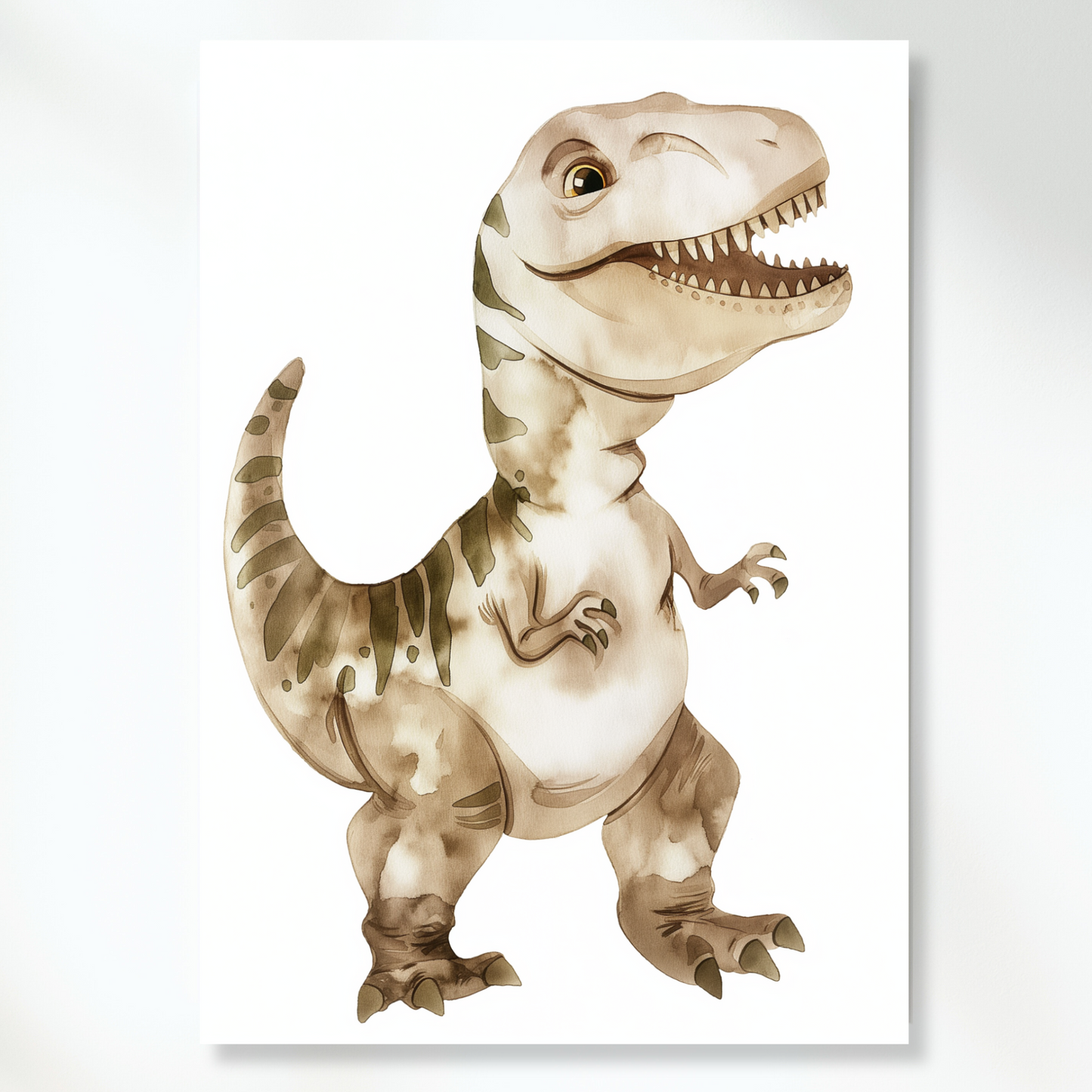 Thomas T-Rex Dinosaur Canvas Wall Art Print