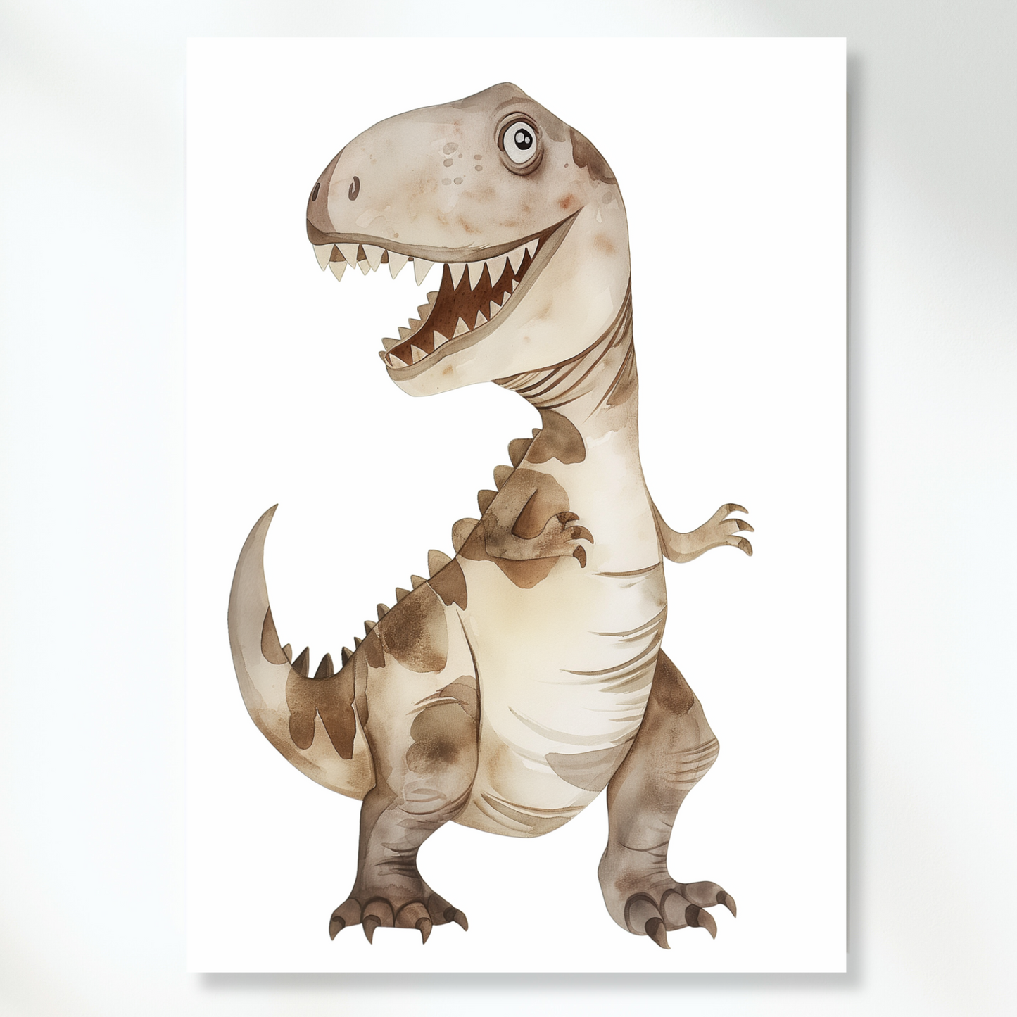 Tony T-Rex Dinosaur Canvas Wall Art Print