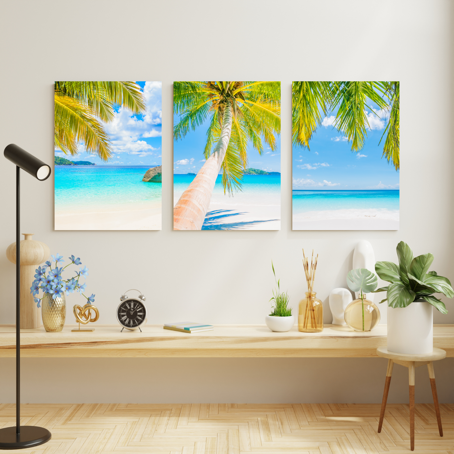 Tropical Days Set of 3 Wall Art Canvas Prints