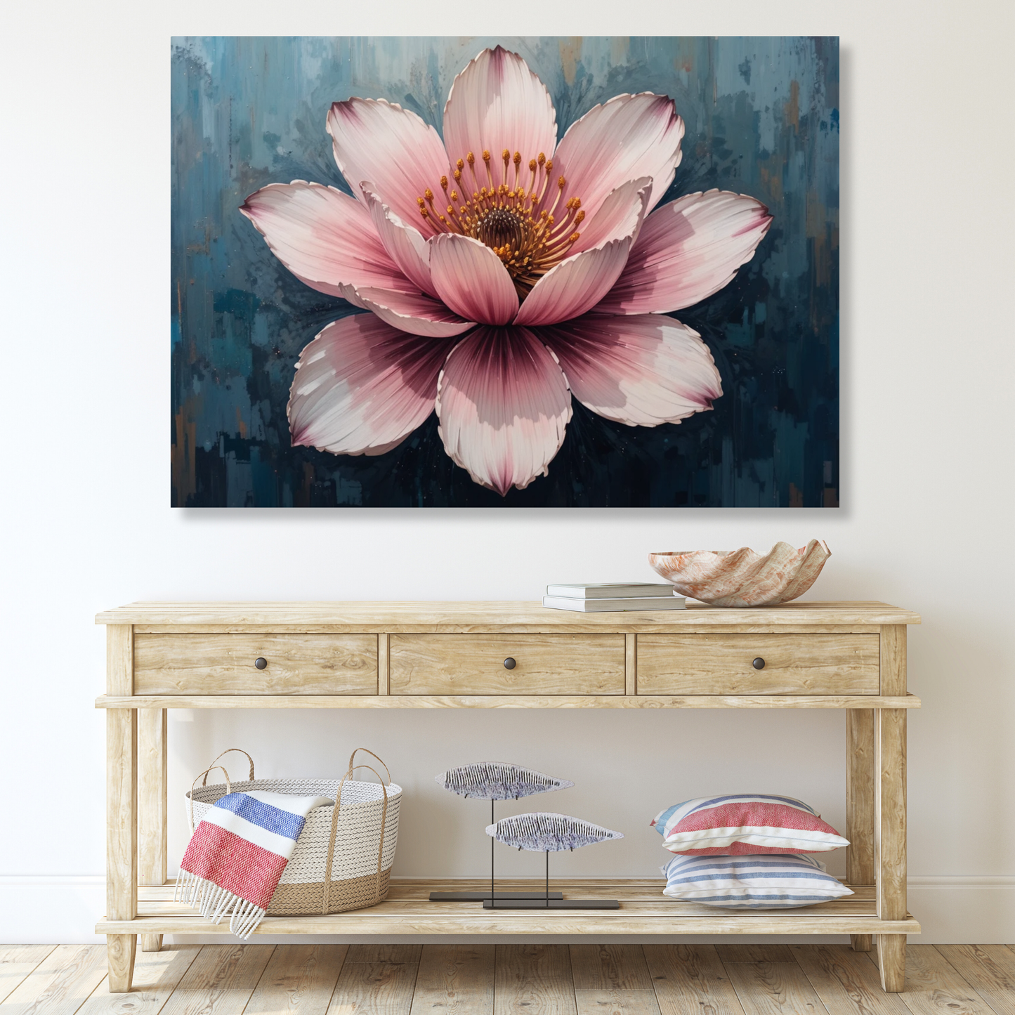 Tropical Petals Floral Wall Art Canvas Print